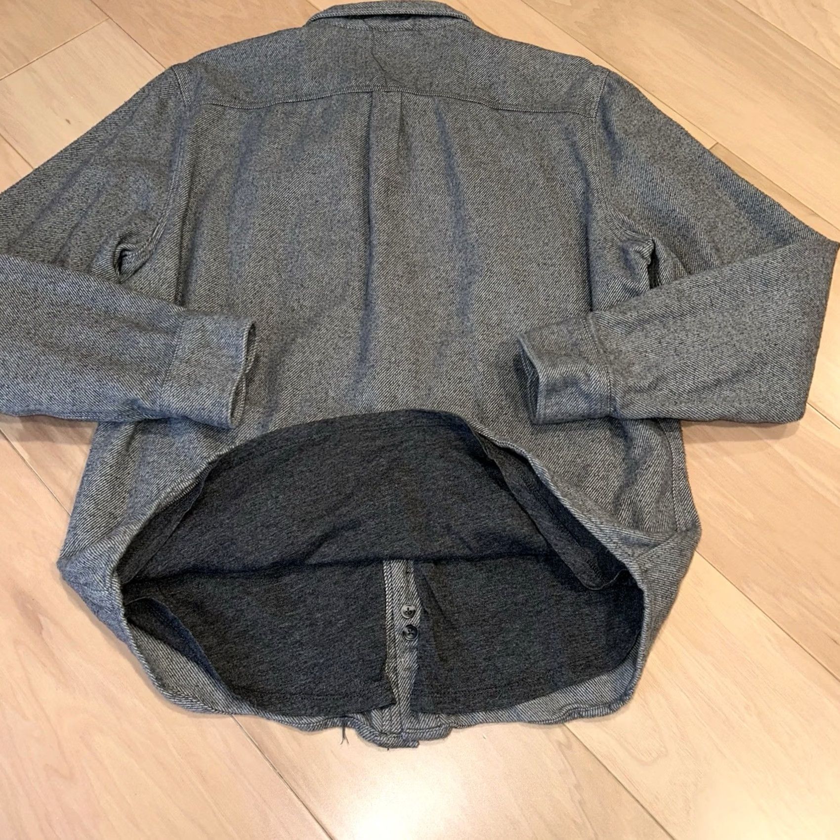 Marine Layer Marine Layer Karl Camping Shirt Flannel Shacket Shirt Men M Gray Pockets Button Down Lightweight Lined Casual Outdoor Jacket Size US M / EU 48-50 / 2 - 3 Thumbnail