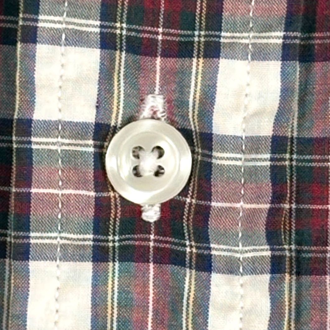 Vintage VINTAGE L.L. Bean Shirt Adult LARGE Red White Plaid 80s Tailoring Single Needle Button-Up Long Sleeve Mens Size US L / EU 52-54 / 3 - 5 Thumbnail
