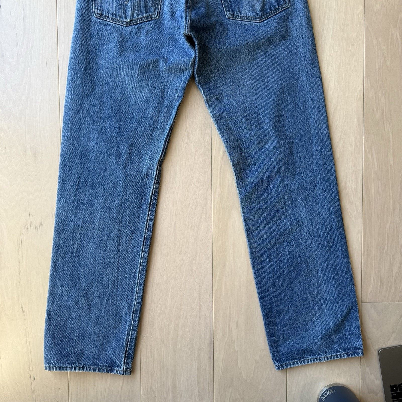 Levi's × Vintage Vintage Levis 501 Jeans 34 Blue Straight Leg Denim Workwear Size US 34 / EU 50 - 9 Thumbnail
