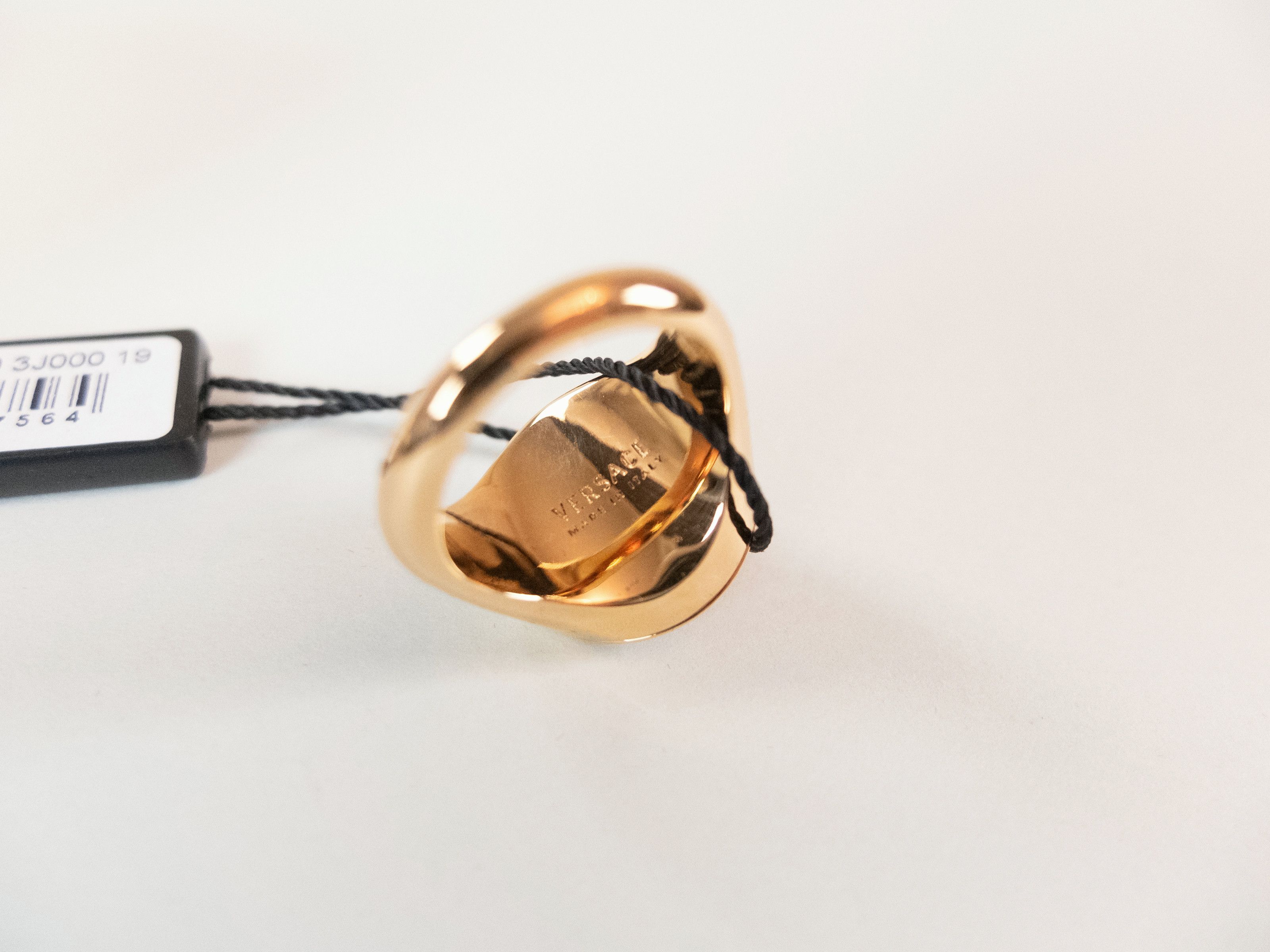 Versace VERSACE Virtus gold tone V logo metal ring 8.5 US / 19 Size ONE SIZE - 6 Thumbnail