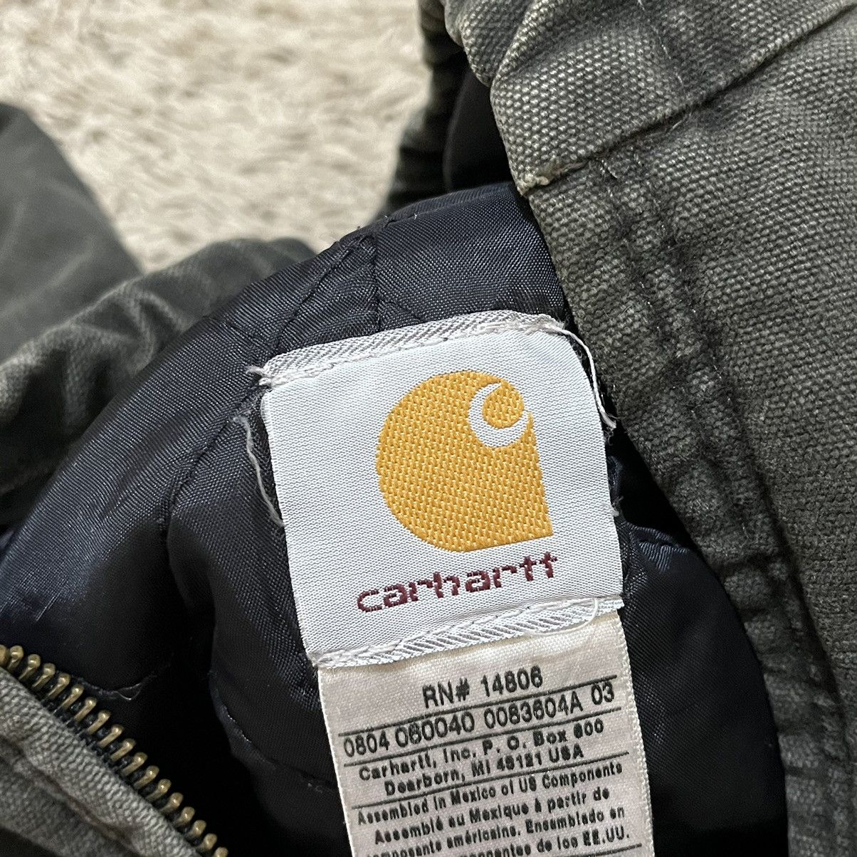 Carhartt Carhartt Y06 MOS Moss Green Duck Active Jacket Size US M / EU 48-50 / 2 - 10 Thumbnail