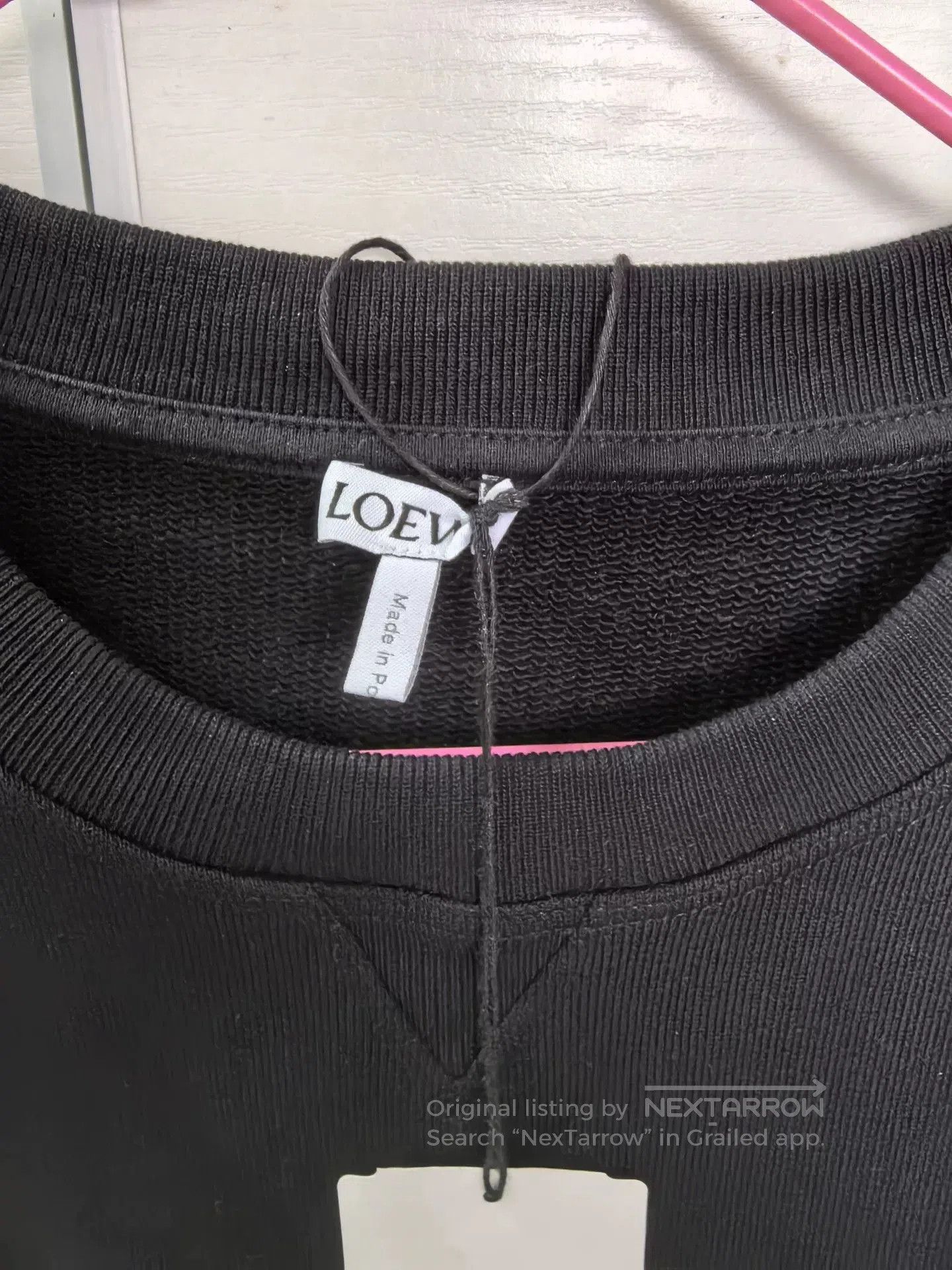 Loewe black embroidered sweatshirt by loewe. Size US L / EU 52-54 / 3 - 3 Thumbnail