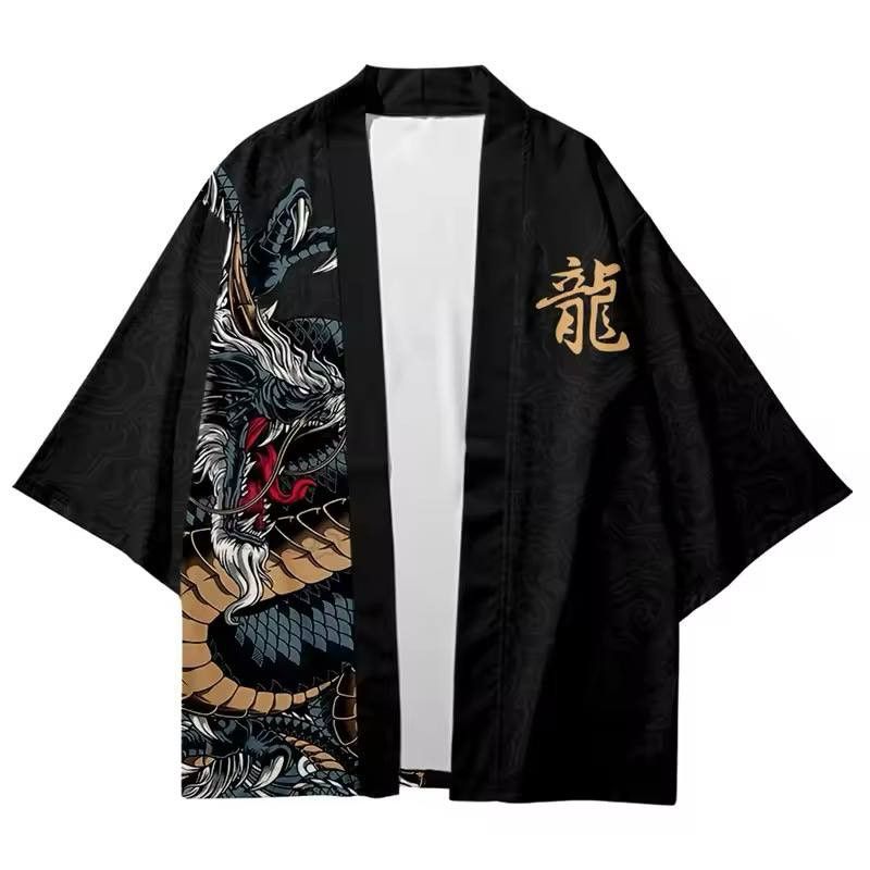Japanese Brand × Vintage Traditional Japanese kimono with dragon pattern Size US L / EU 52-54 / 3 - 2 Thumbnail