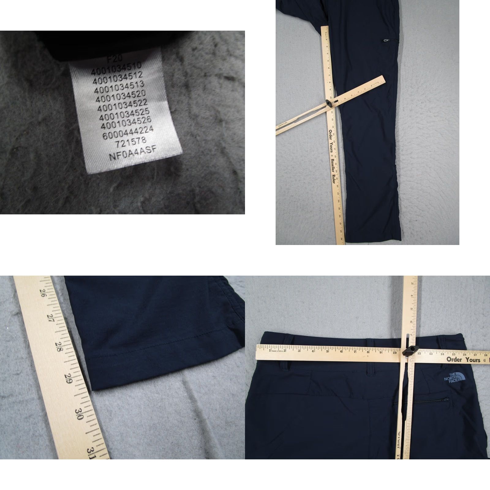 The North Face The North Face Pants Womens 8 Navy Nylon Hiking Cargo Zip Pockets NF0A4ASF Size 30" / US 8 / IT 44 - 8 Thumbnail