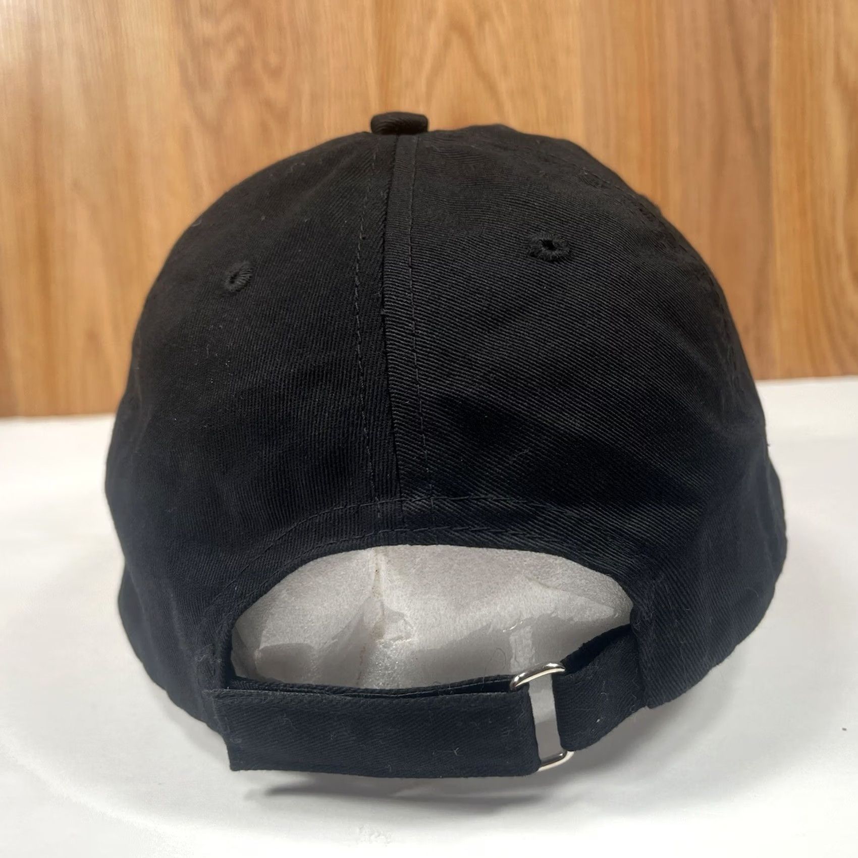 Vintage VINTAGE Unknown Blank Adult Adjustable StrapBack Baseball Hat Cap Solid Black Unisex Adults Adjustable Cotton Embroidered Cap Shoes? Size ONE SIZE - 5 Thumbnail
