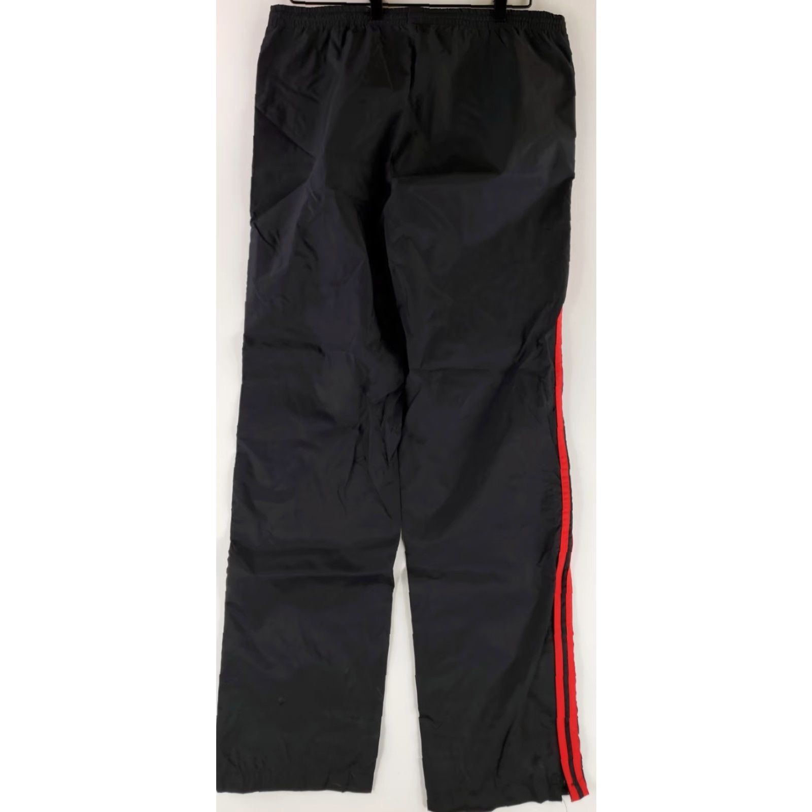 Adidas VINTAGE Adidas Track Pants Black Red Striped Mens M Nylon 90s VTG Track Pants 36x31 Actual Mens Size US 31 - 5 Thumbnail