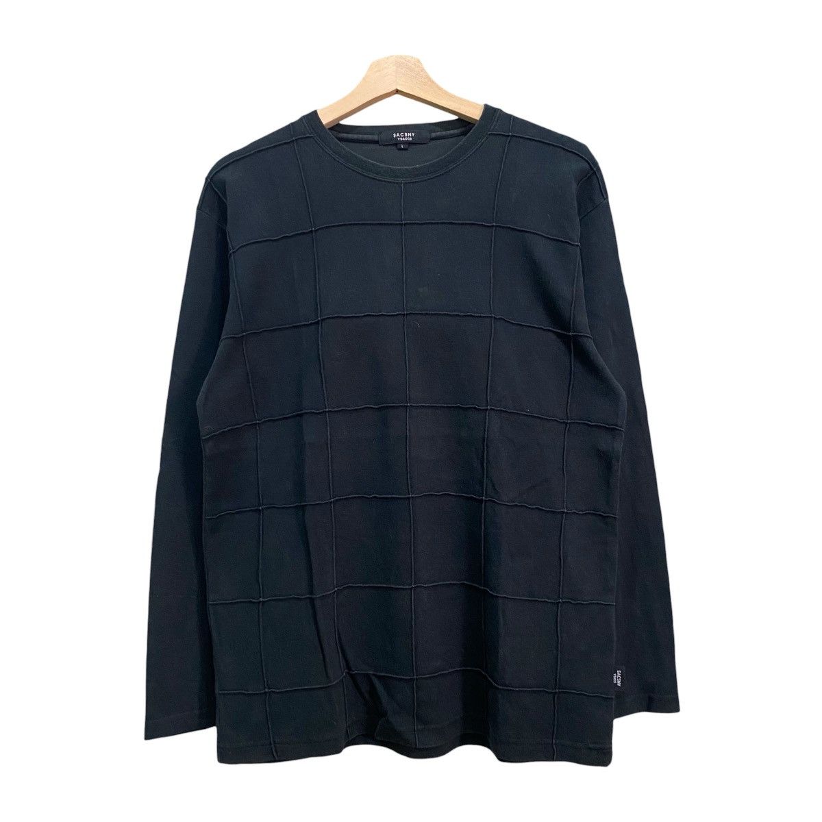 Yohji Yamamoto Vintage Sacsny Y'Saccs by Yohji Yamamoto Grid Long Sleeve Size US M / EU 48-50 / 2 - 1 Thumbnail