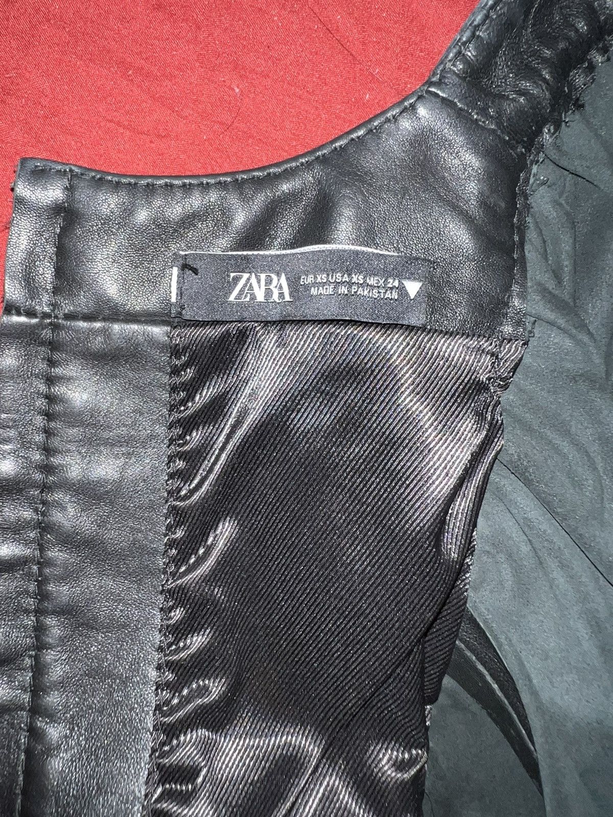 Japanese Brand Real Leather Cropped Top 🖤➕ Size XS / US 0-2 / IT 36-38 - 9 Thumbnail
