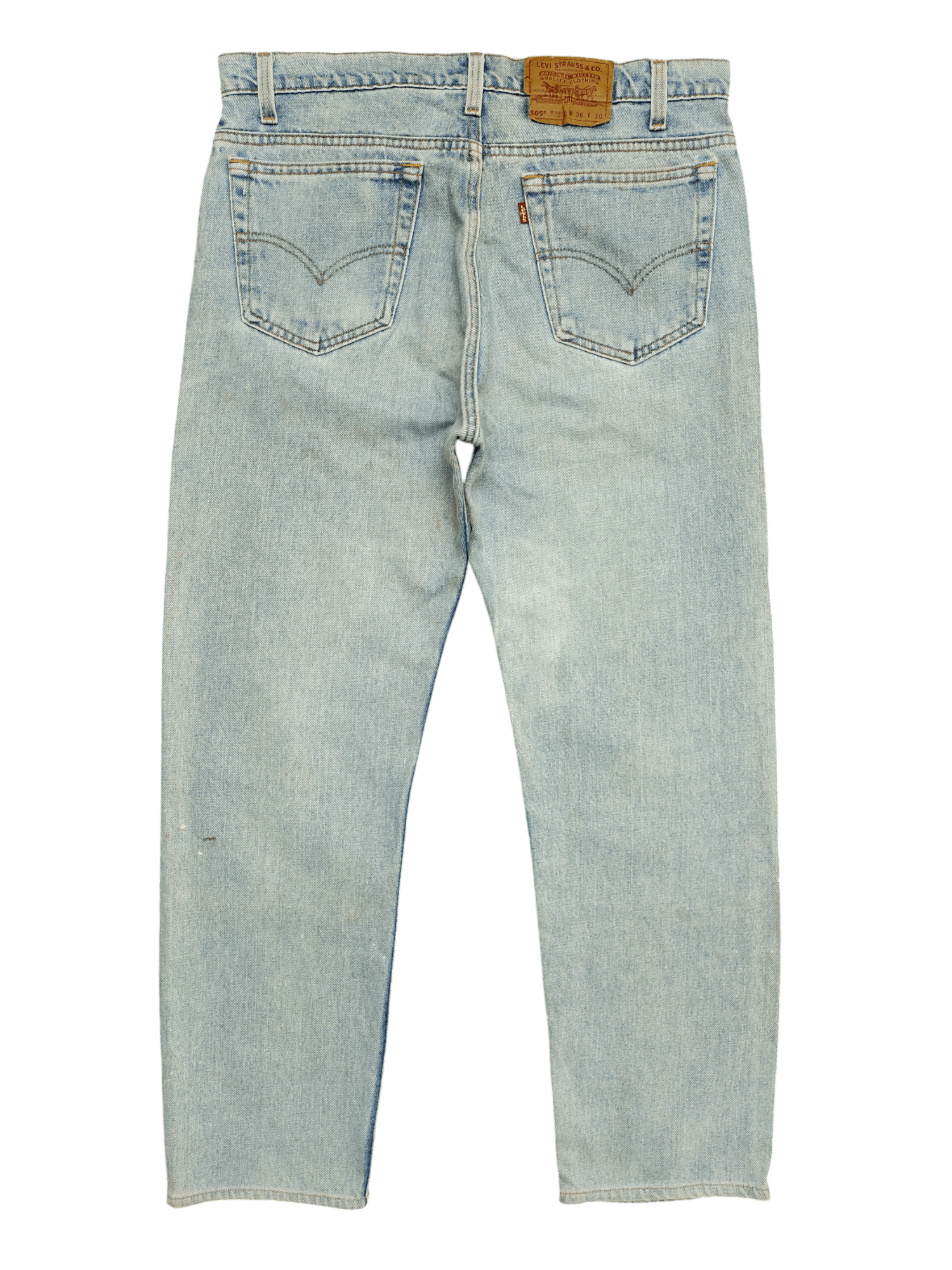 Levi's Vintage Clothing Vintage 90s Levi's 550 Sand Light Wash Faded Denim Jeans Size US 36 / EU 52 - 11 Thumbnail