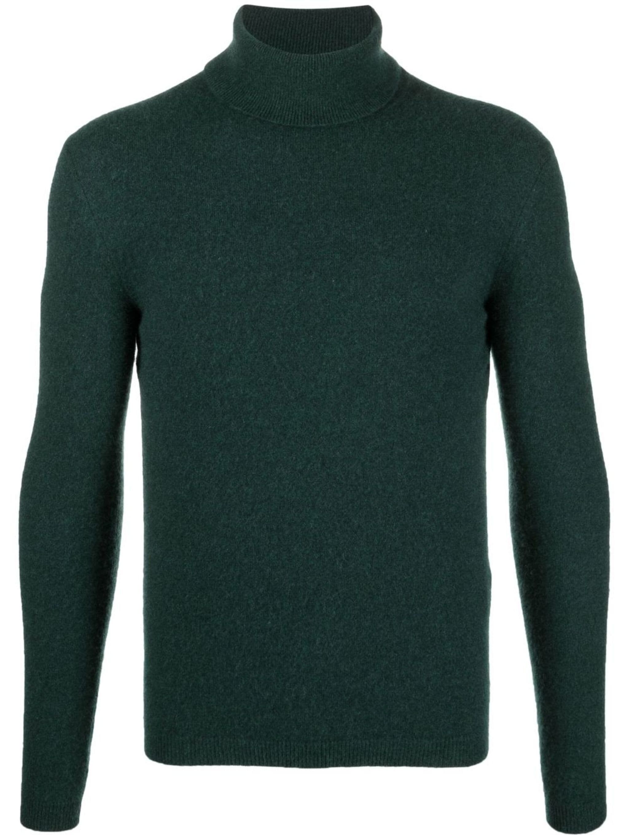 image of Saint Laurent Paris Oc11Z10524 Turtleneck Sweater In Green, Men's (Size Small)