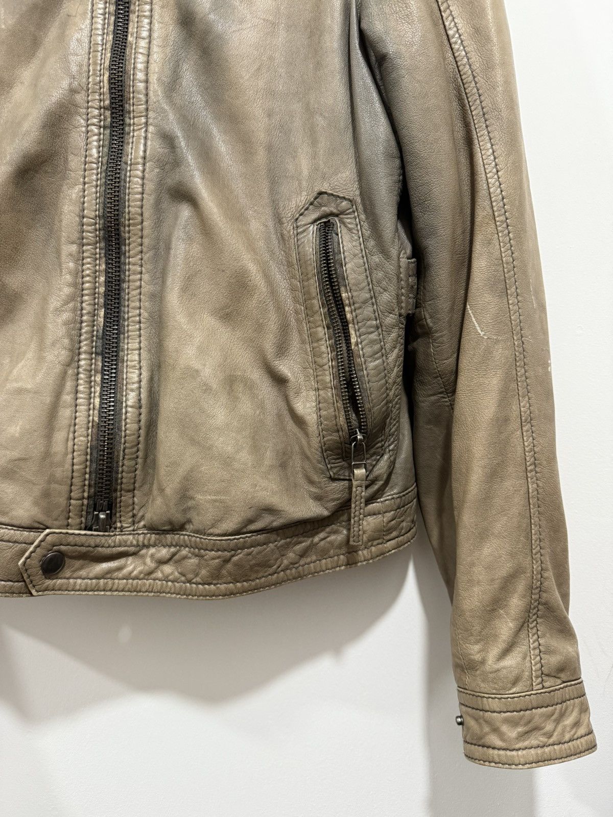 Vintage Natural faded The Jack Leather Jacket Size US S / EU 44-46 / 1 - 4 Thumbnail