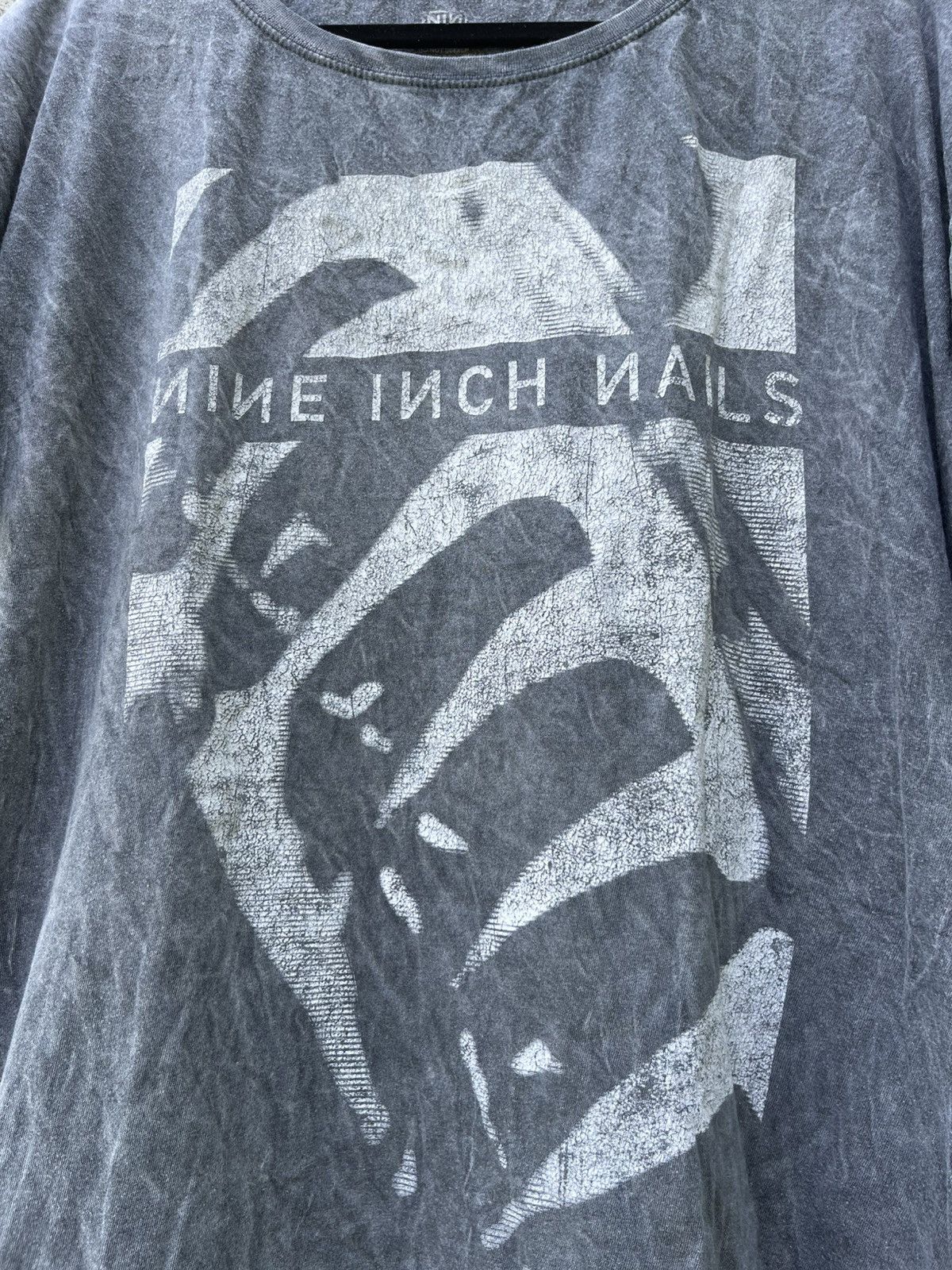 Band Tees Nine Inch Nails Grey tie dye t-shirt Size US XXL / EU 58 / 5 - 6 Thumbnail