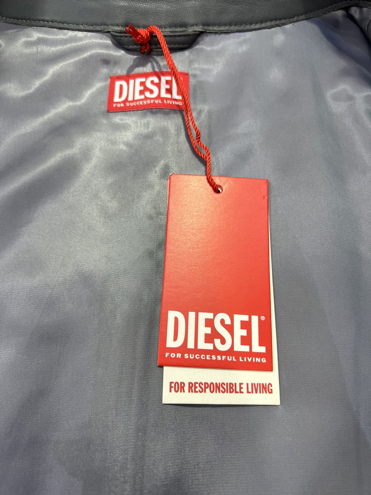 Diesel Diesel L-MART-B leather jacket for mens size XXL Size US XXL / EU 58 / 5 - 6 Thumbnail