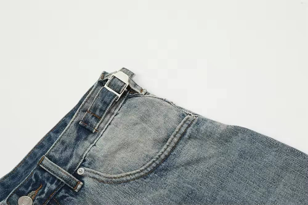Japanese Brand × Vintage ripped denim hip-hop shorts. Size US 37 - 5 Thumbnail