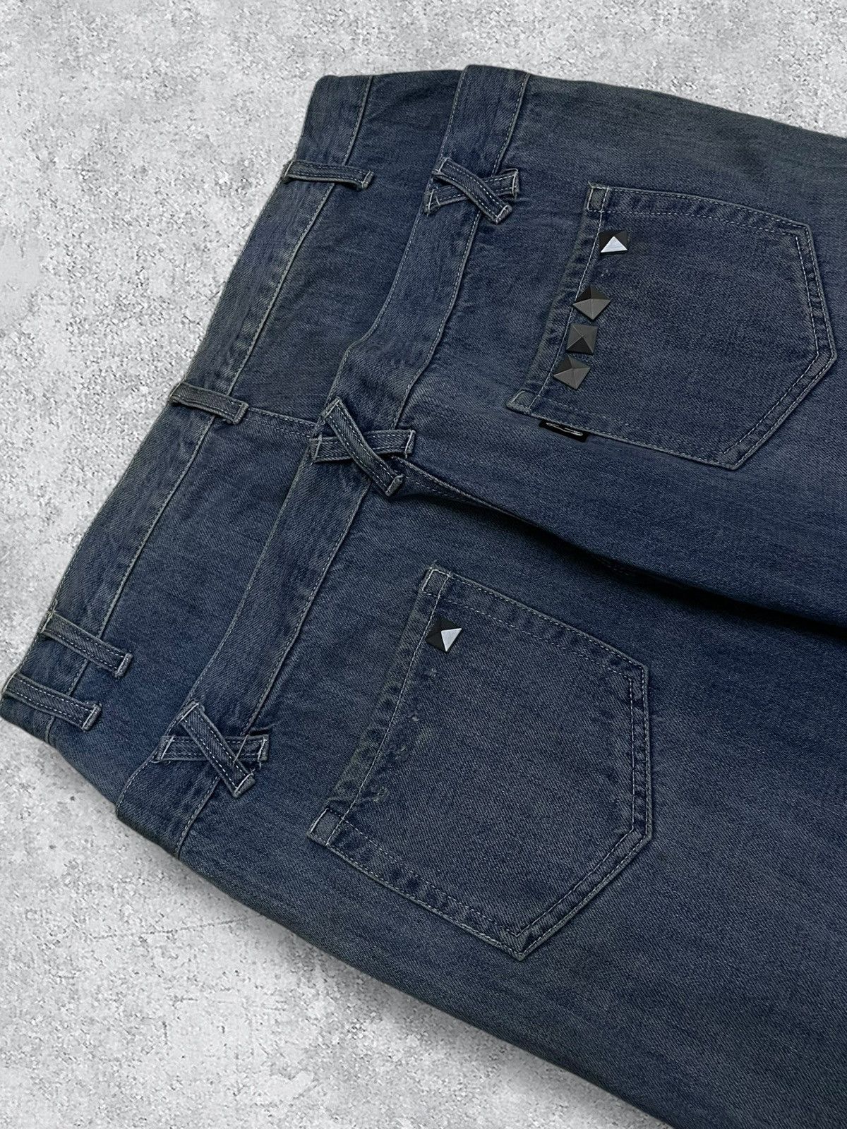 Japanese Brand Vintage Japan 90’s Hellcat Punks Not Dead Voidz Spike Denim Size US 32 / EU 48 - 11 Thumbnail