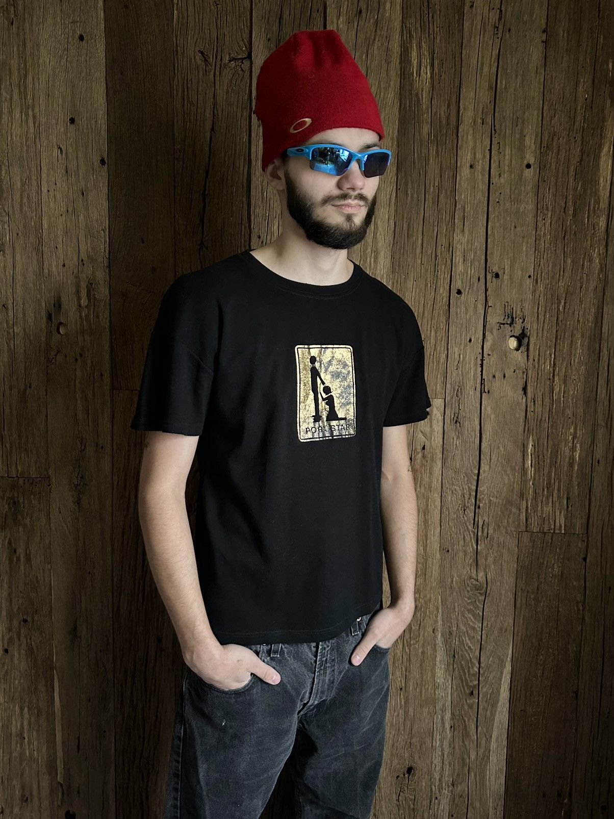 Hook-Ups × Vintage Vintage 00s Pornstar Skateboard T-Shirt Size US M / EU 48-50 / 2 - 1 Thumbnail