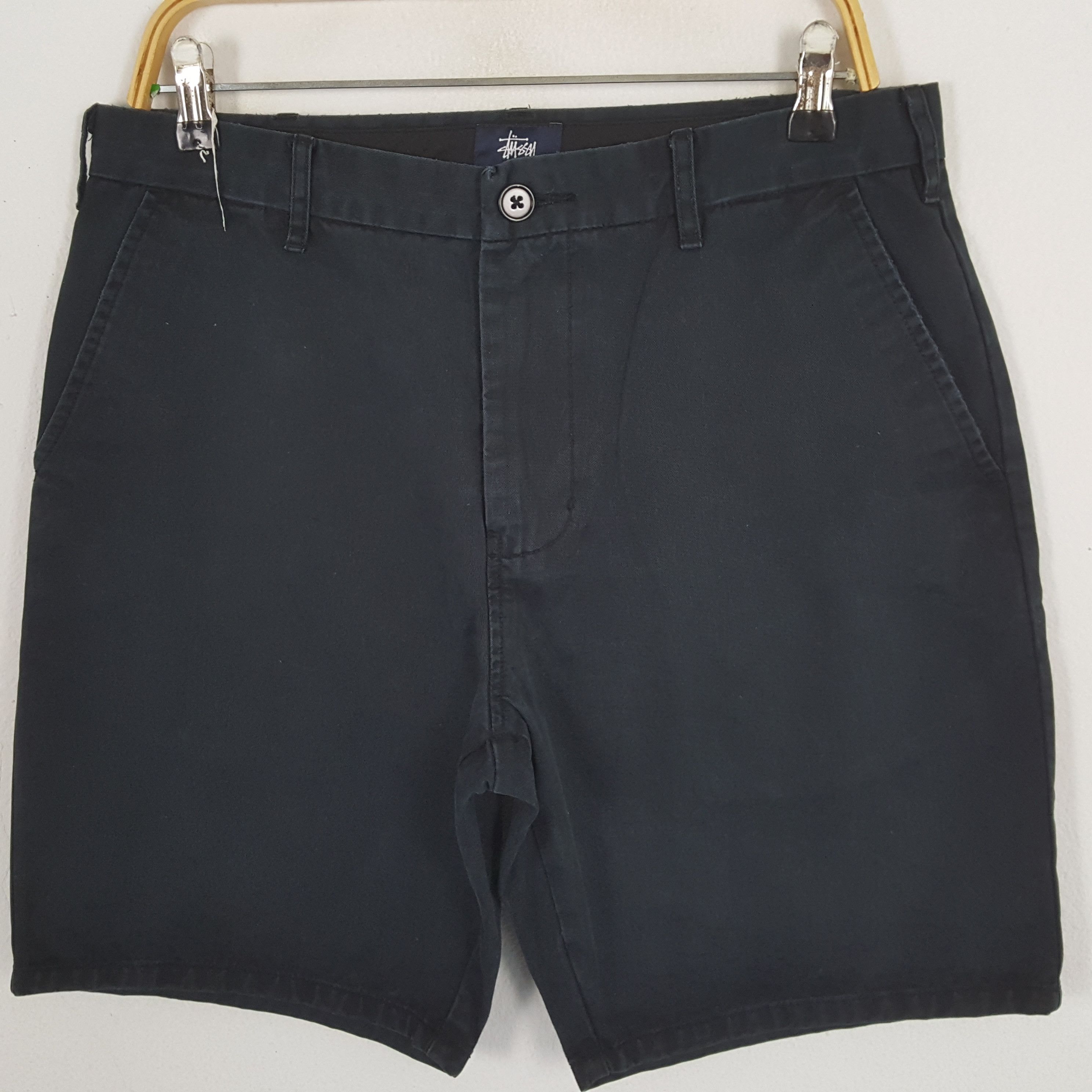 Stussy × Vintage Vintage STUSSY Streetwear Skateboard Big Logo Short Pants Size US 32 / EU 48 - 4 Thumbnail
