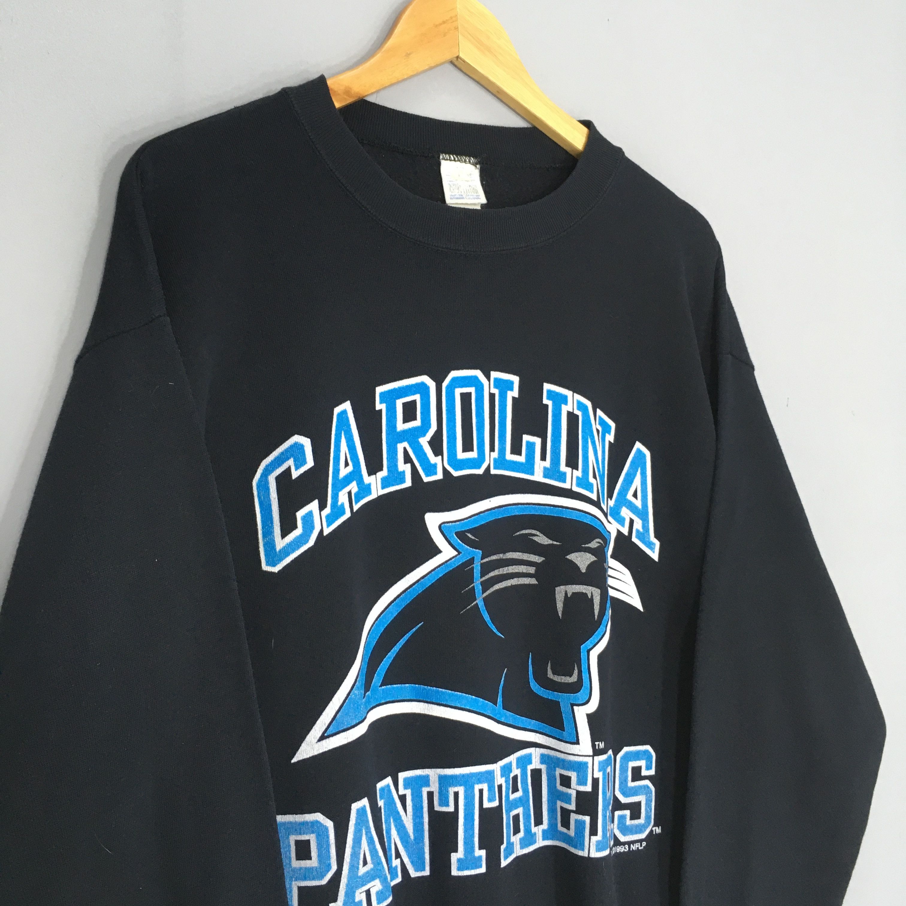 NFL × Vintage Vintage 90s Carolina Panthers NFL Sweatshirt XLarge Size US XL / EU 56 / 4 - 4 Thumbnail