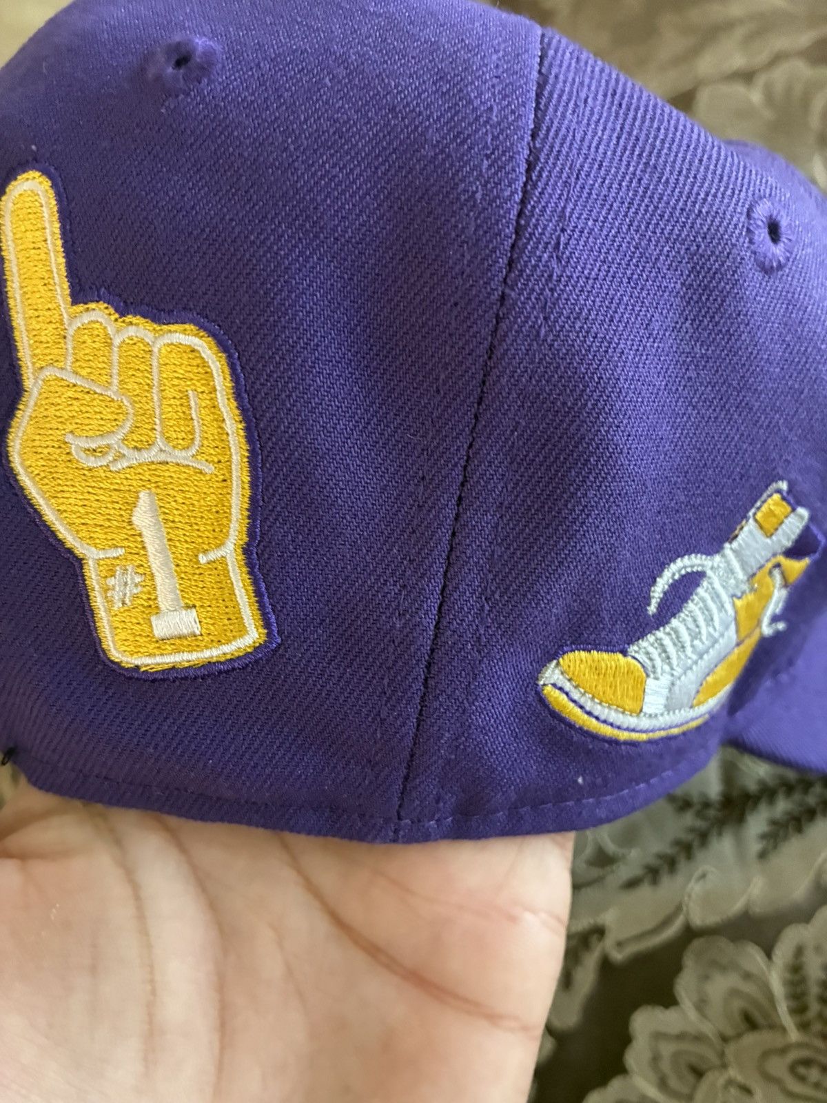 New Era Lakers New Era Embroidered Snapback Hat Size ONE SIZE - 3 Thumbnail