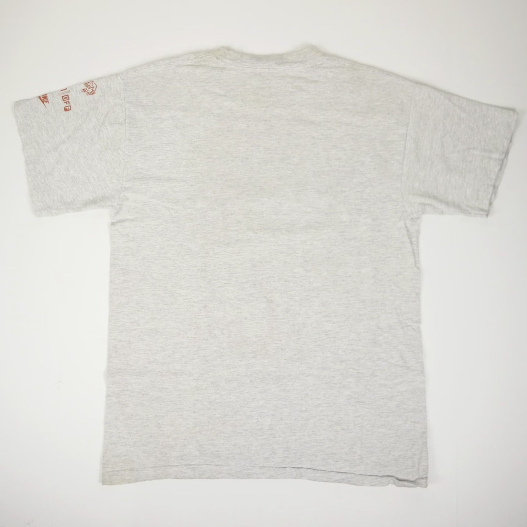 Nike VINTAGE Nike Shirt Mens Medium Gray 1991 Run Off Graphic Tee Made USA 90s Size US M / EU 48-50 / 2 - 2 Thumbnail