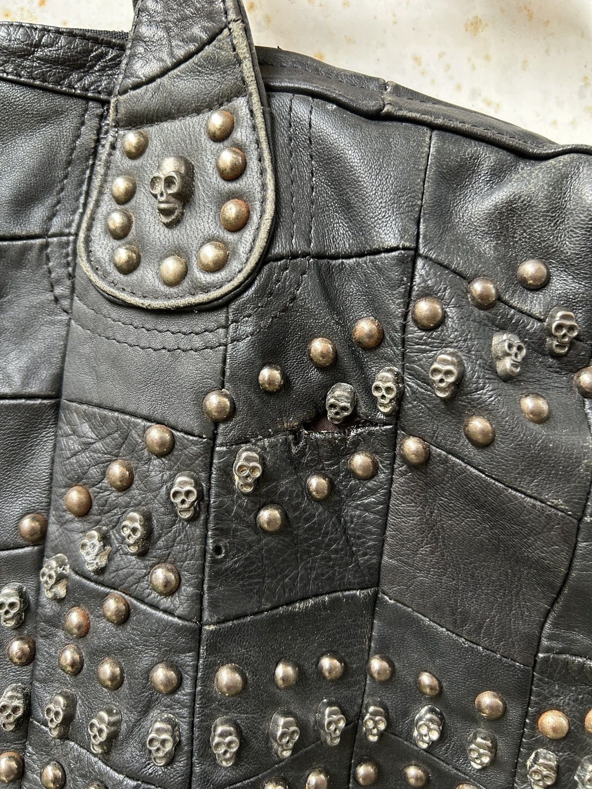 Genuine Leather VintageleatherBagSkull feellikechrome ifsixwasnine LGB Style Size ONE SIZE - 4 Thumbnail