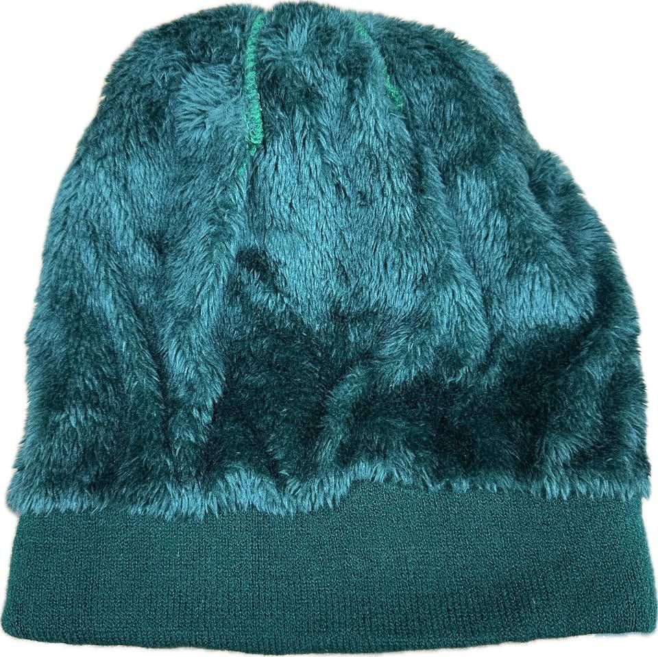 Designer Mexico Fleeced Beanie Green Size ONE SIZE - 2 Thumbnail
