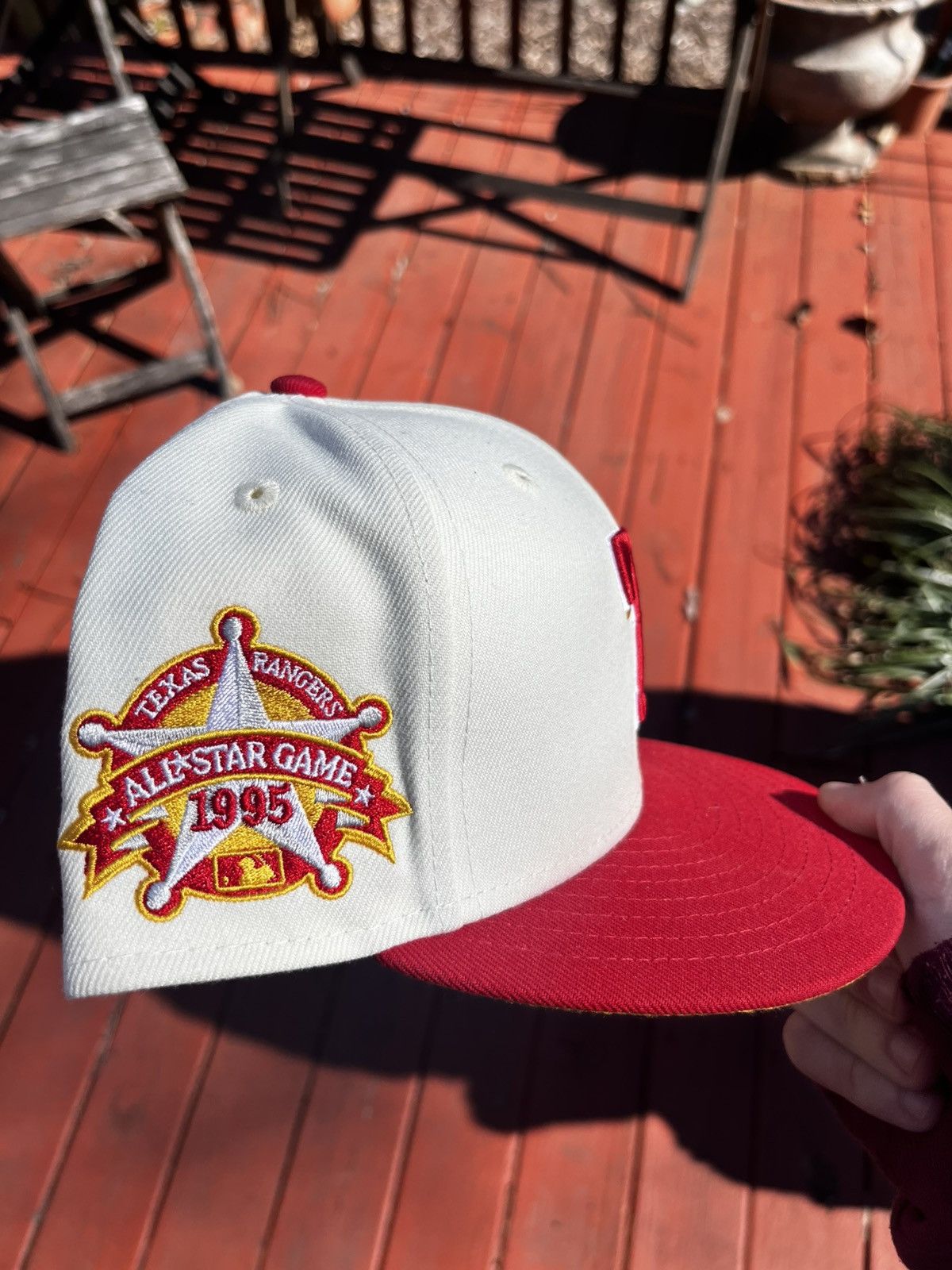New Era × Vintage Rangers White and Red All Star patch Size ONE SIZE - 2 Thumbnail