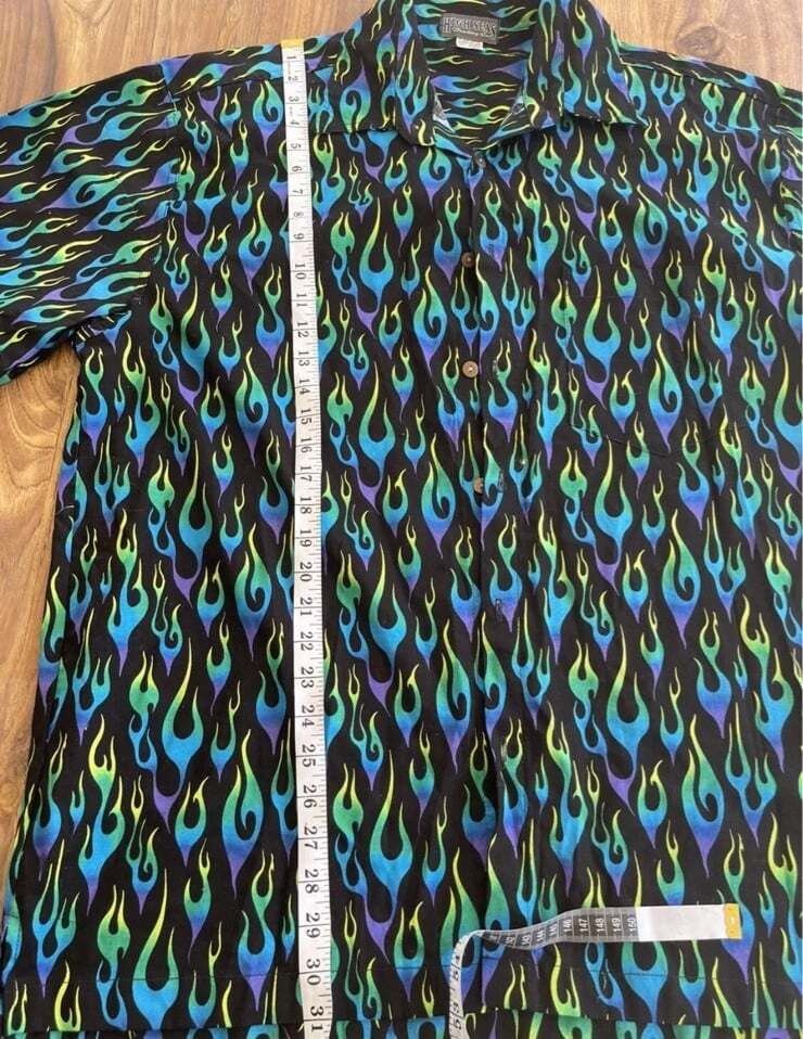 Designer × Vintage High Seas Trading Co Shirt Passion Fire Blue Green USA Size US XL / EU 56 / 4 - 6 Thumbnail