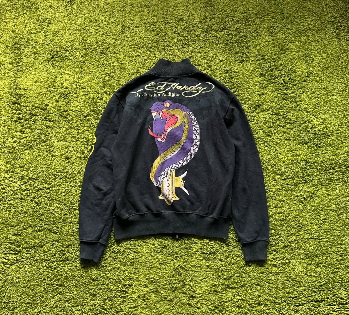 Christian Audigier × Ed Hardy × Vintage Ed Hardy by Christian Audigier Y2K vintage tattoo sweatshirt Size US L / EU 52-54 / 3 - 1 Thumbnail