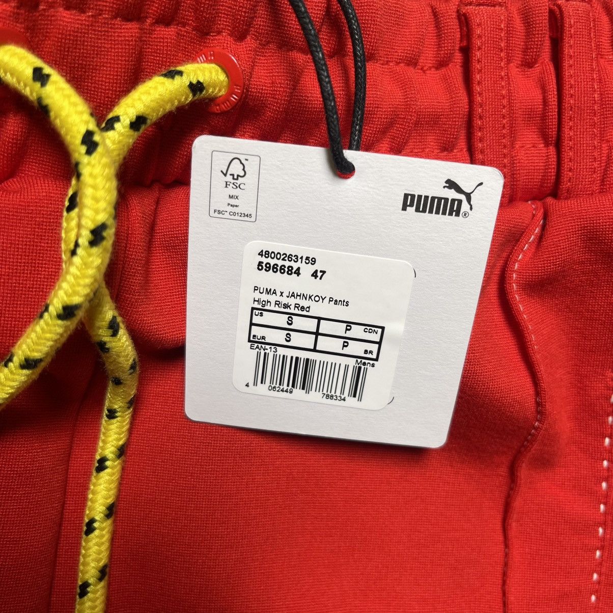 Puma × Vintage Puma x Jahnkoy Track Pants Stretch Waist Red Mens Joggers Size US 30 / EU 46 - 12 Thumbnail
