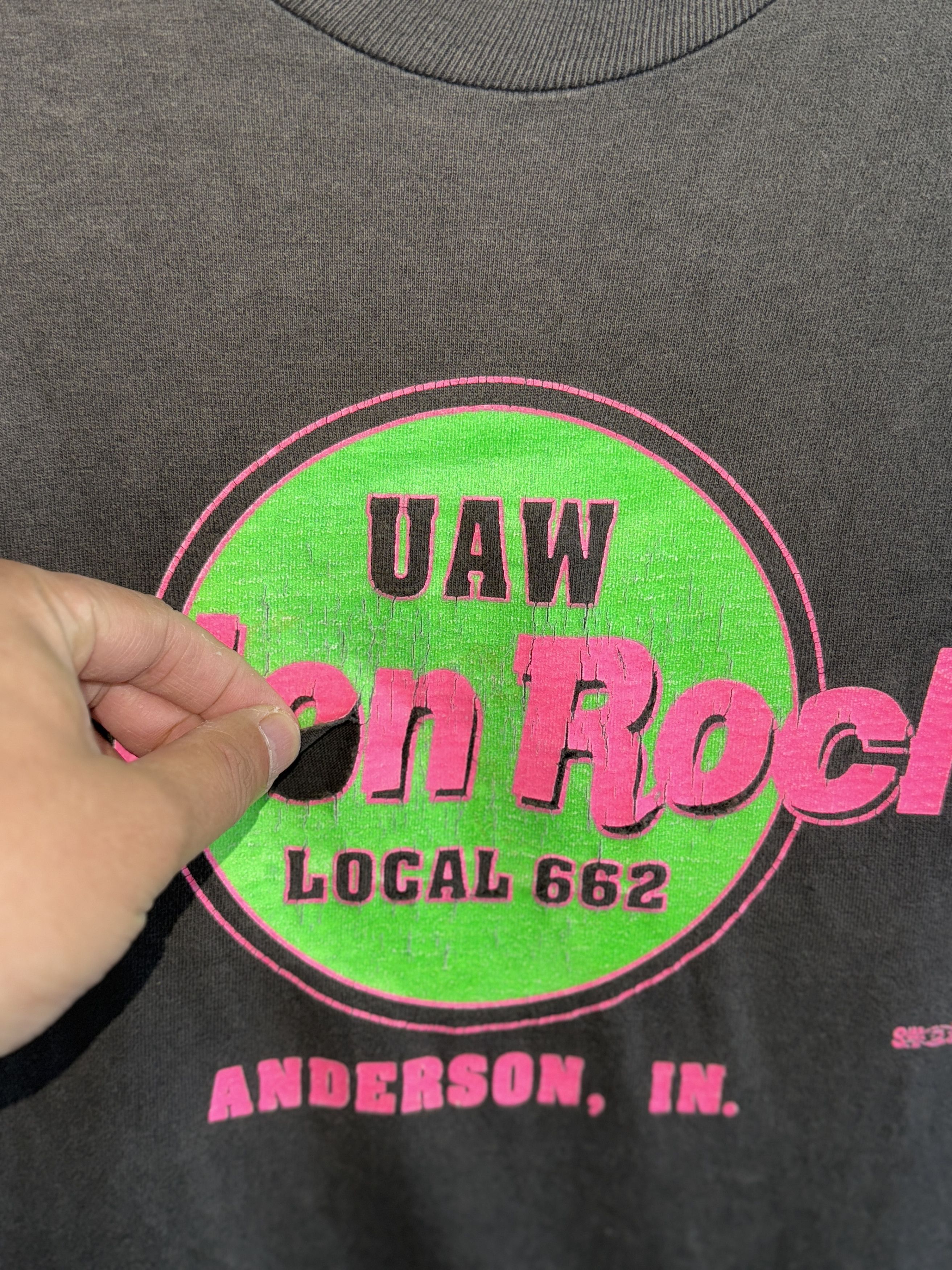 Vintage Vintage 1990's Indiana Union Rock Local T-Shirt Size US XL / EU 56 / 4 - 4 Thumbnail