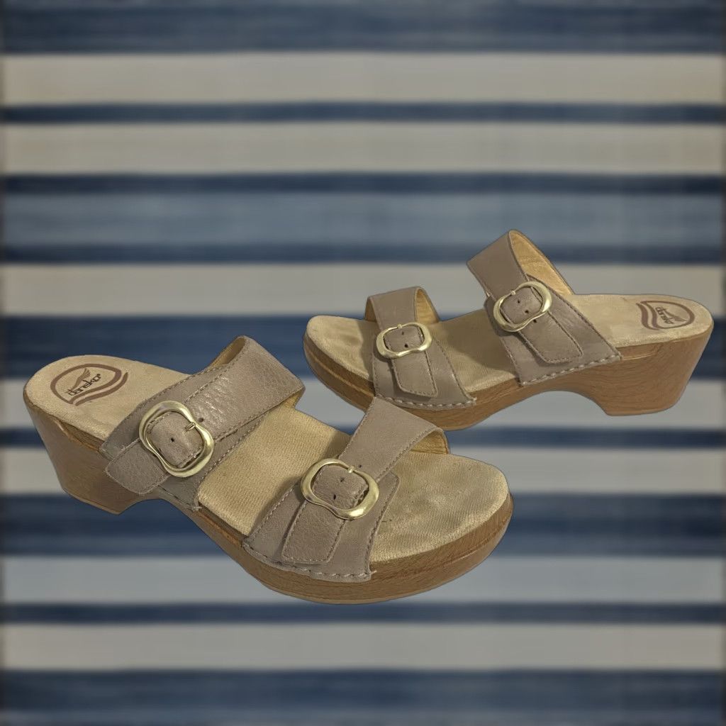 Dansko Dansko Sophie Double Buckle Straps Sandals Brown 9841032200 Women's Size 41 Size US 9 / IT 39 - 1 Thumbnail