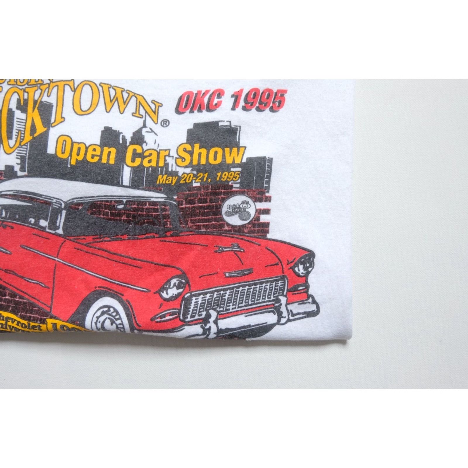 Fruit Of The Loom VINTAGE Fruit of the Loom 90s Chevrolet Chevy Corvette USA Made Bricktown Graphic T Shirt XL Size US XL / EU 56 / 4 - 4 Thumbnail
