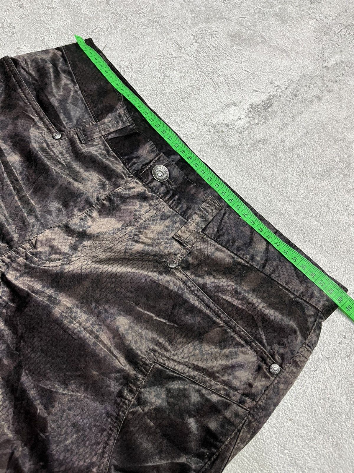 Japanese Brand Semanticdesign Snake skin python Flare Laces Pant Size US 30 / EU 46 - 13 Thumbnail