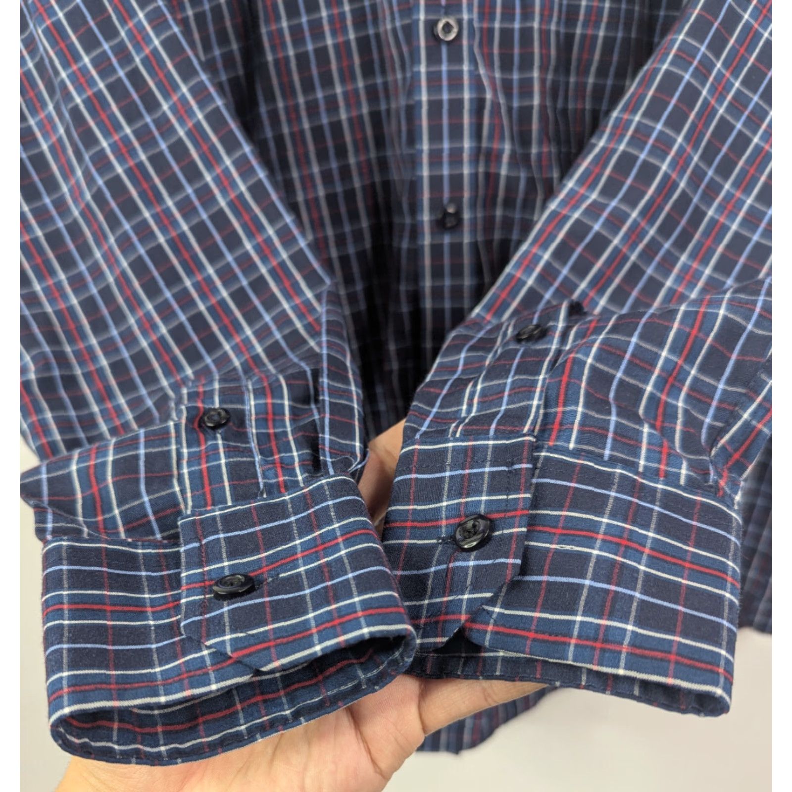 Vintage Rodeo Clothing Co. Men's Blue Plaid Long Sleeve Shirt Button Down Size Medium Size US M / EU 48-50 / 2 - 3 Thumbnail