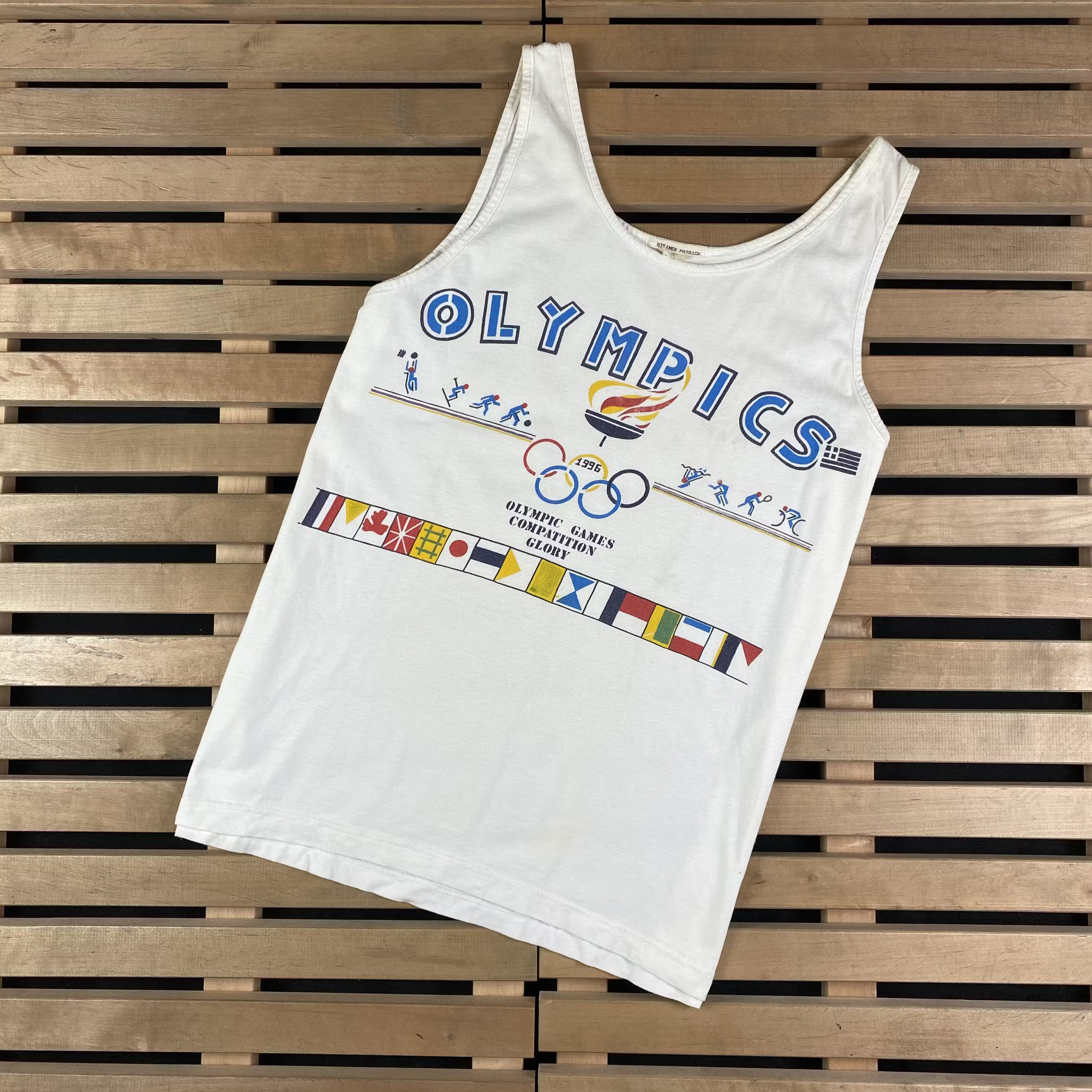 USA Olympics × Vintage Mens Vintage T Shirt Olympic Games 1996 Size M Size US M / EU 48-50 / 2 - 1 Thumbnail