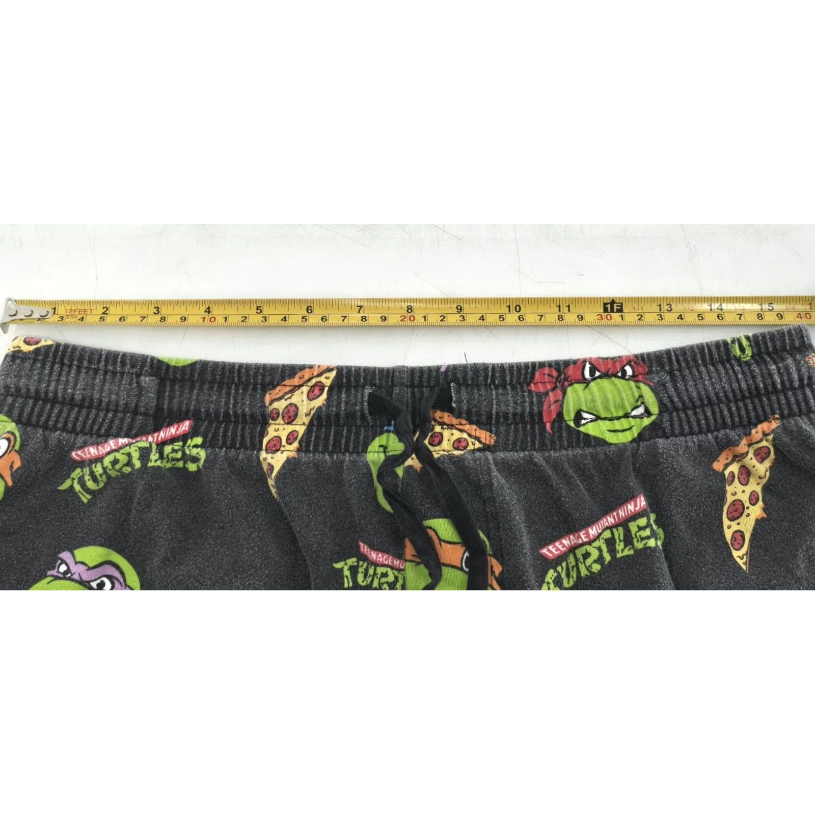 Nickelodeon Nickelodeon Teenage Mutant Ninja Turtles Men's Graphic Print Sleep Pants M Black Size US 31 - 2 Thumbnail