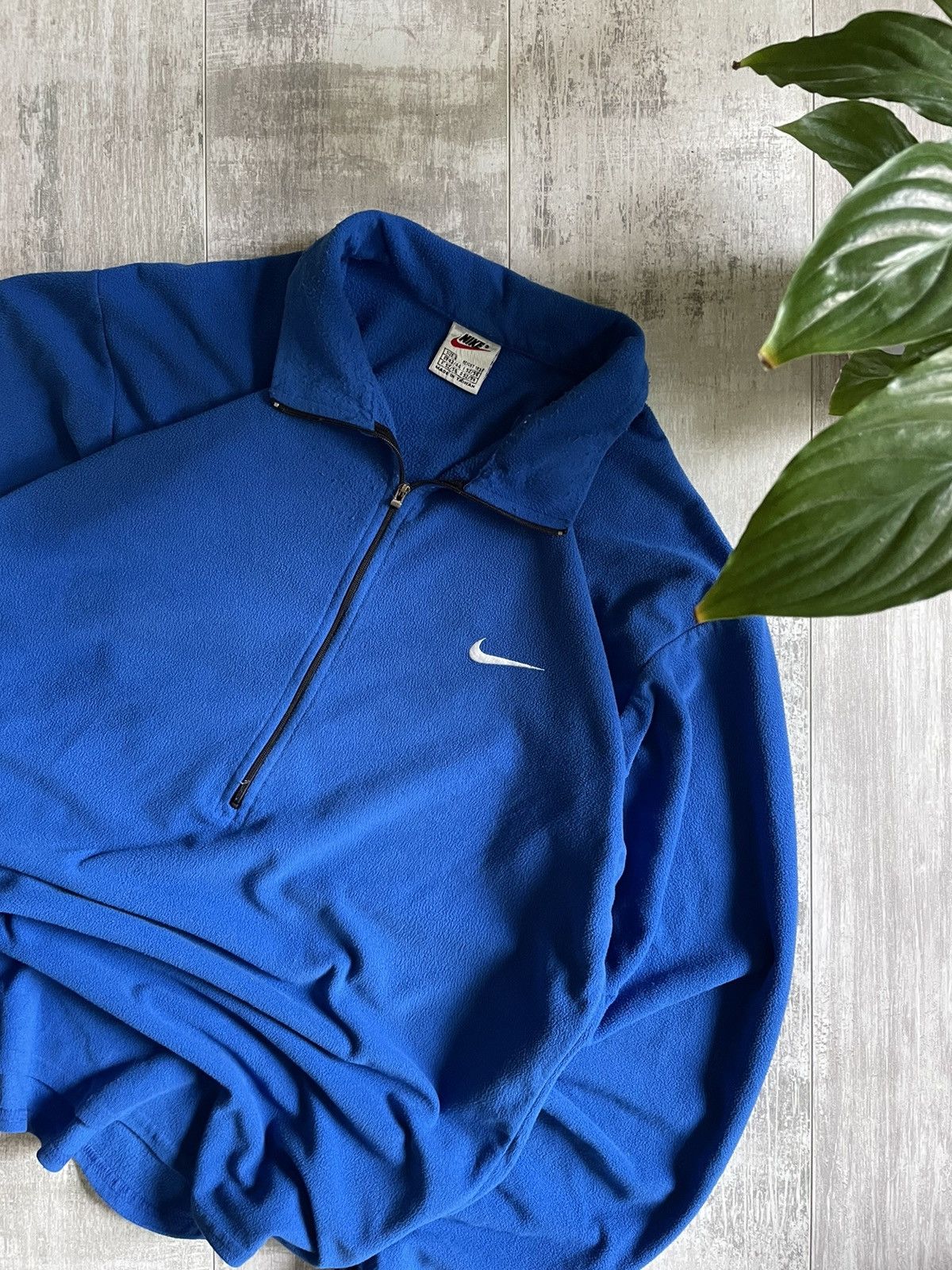 Nike × Vintage Vintage Nike Fleece Sweatshirt 1/4 Zip 90’s Crewneck Y2K Size US L / EU 52-54 / 3 - 2 Thumbnail