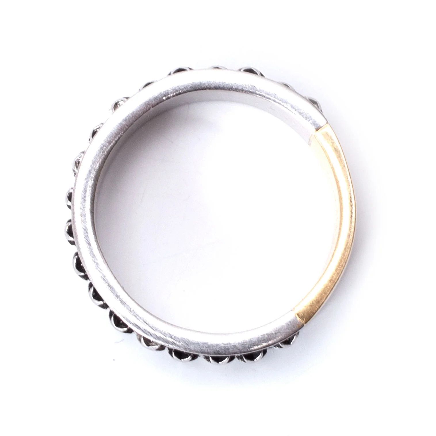 Maison Margiela Embossed Sterling Silver Gold Ring Size 24 Size ONE SIZE - 7 Thumbnail