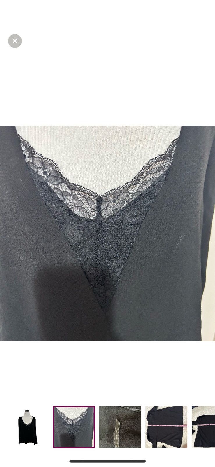 Zara Zara trafaluc women’s medium black blouse Size M / US 6-8 / IT 42-44 - 4 Thumbnail