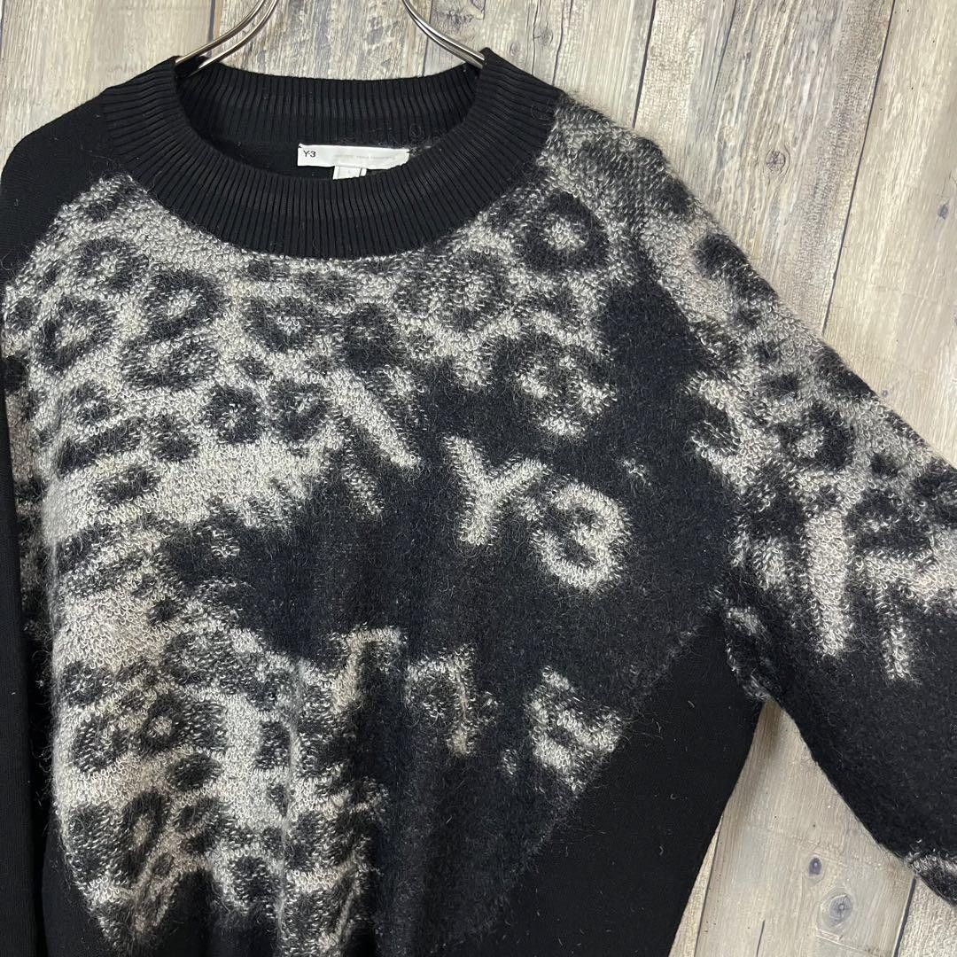 Yohji Yamamoto Y-3 adidas YOHJI YAMAMOTO Leopard Mohair Knit Size US L / EU 52-54 / 3 - 3 Thumbnail