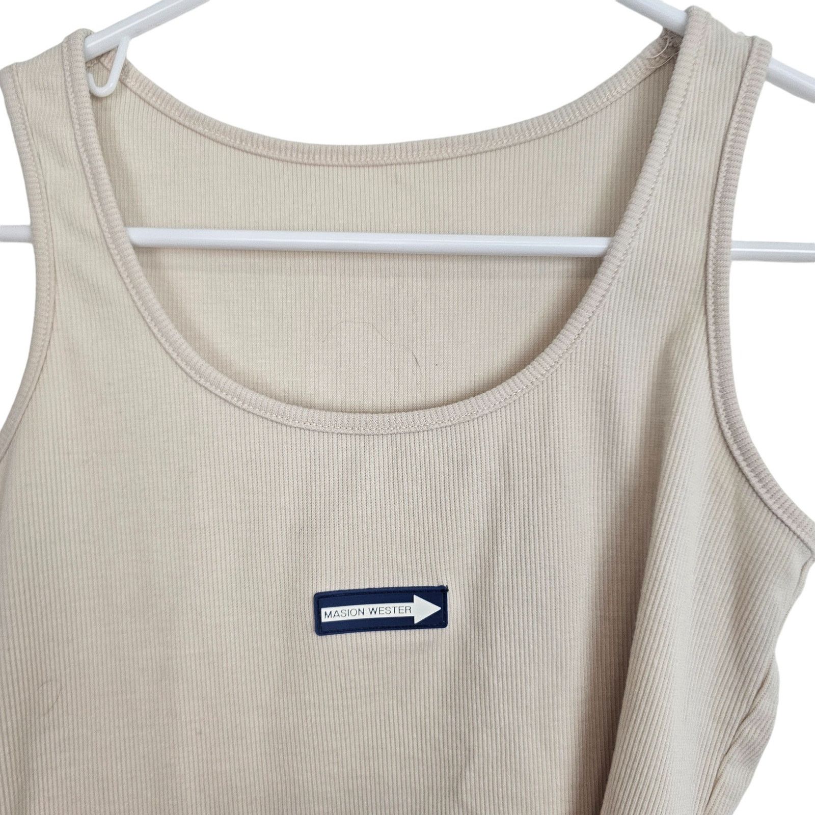 Dazed Magazine Dazy Womens Masion Wester Tank Size S Ribbed Crop Top Casual Size S / US 4 / IT 40 - 2 Thumbnail