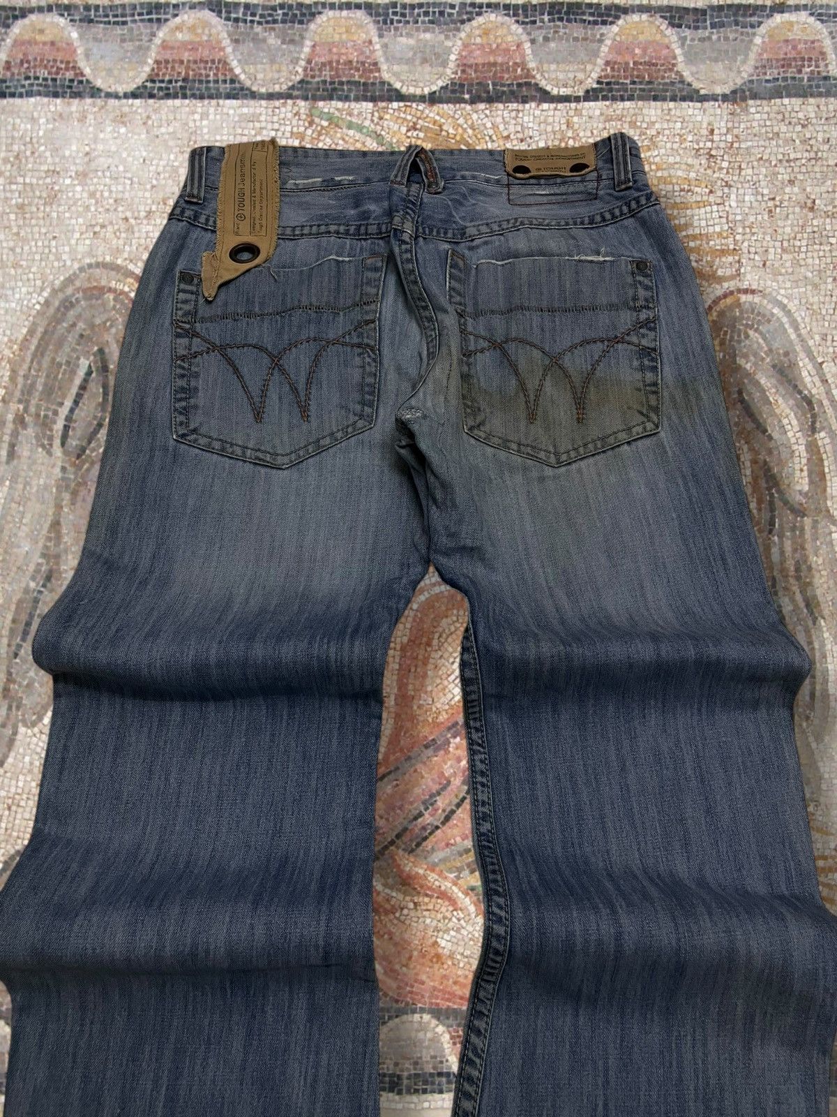 Japanese Brand Vintage 1990s OG Designer Japan Tough Serial Killer Denim Size US 34 / EU 50 - 12 Thumbnail