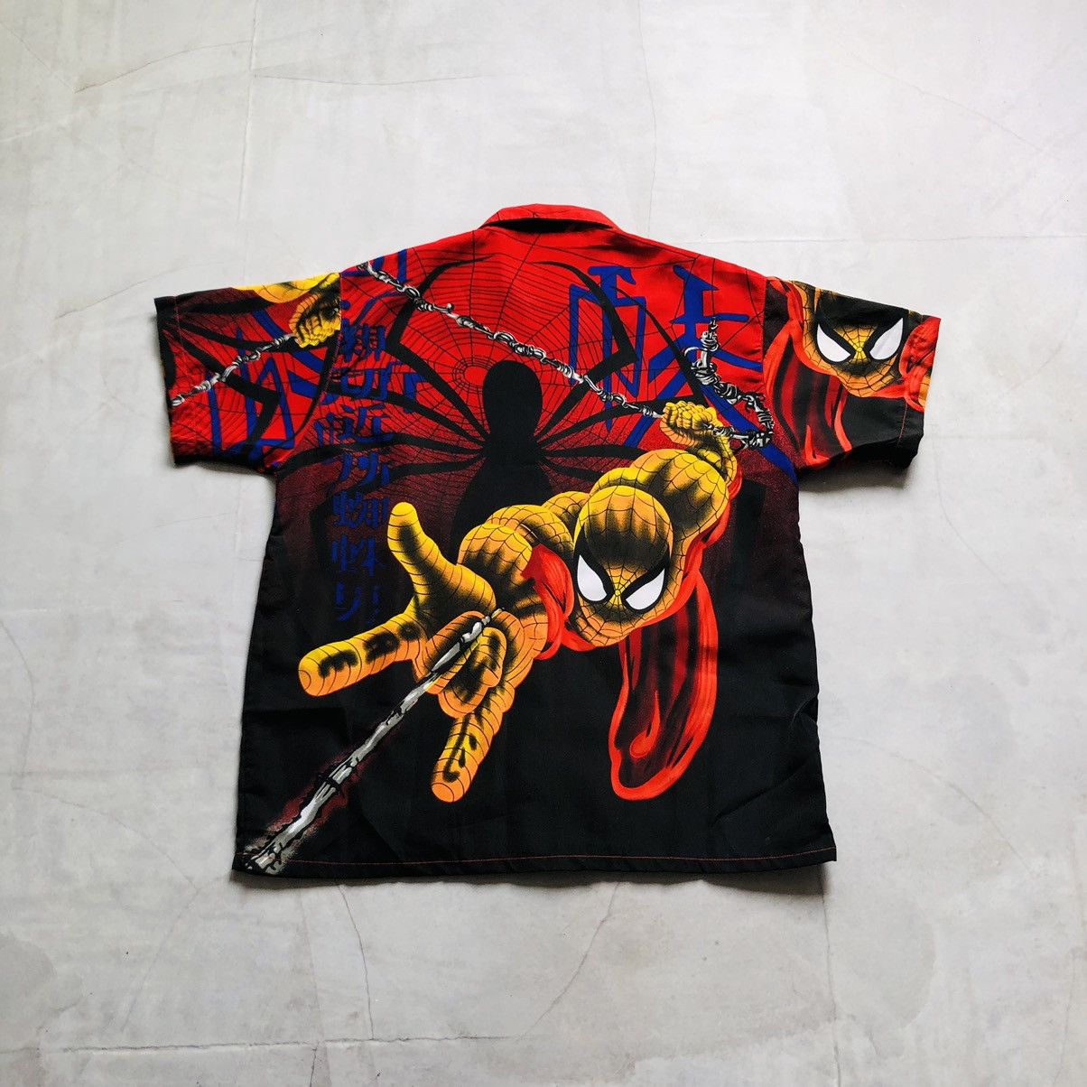 Band Tees × Marvel Comics × Vintage VintageY2K Aloha Wear Spider Man Shirt Summer American Hype Size US S / EU 44-46 / 1 - 2 Thumbnail