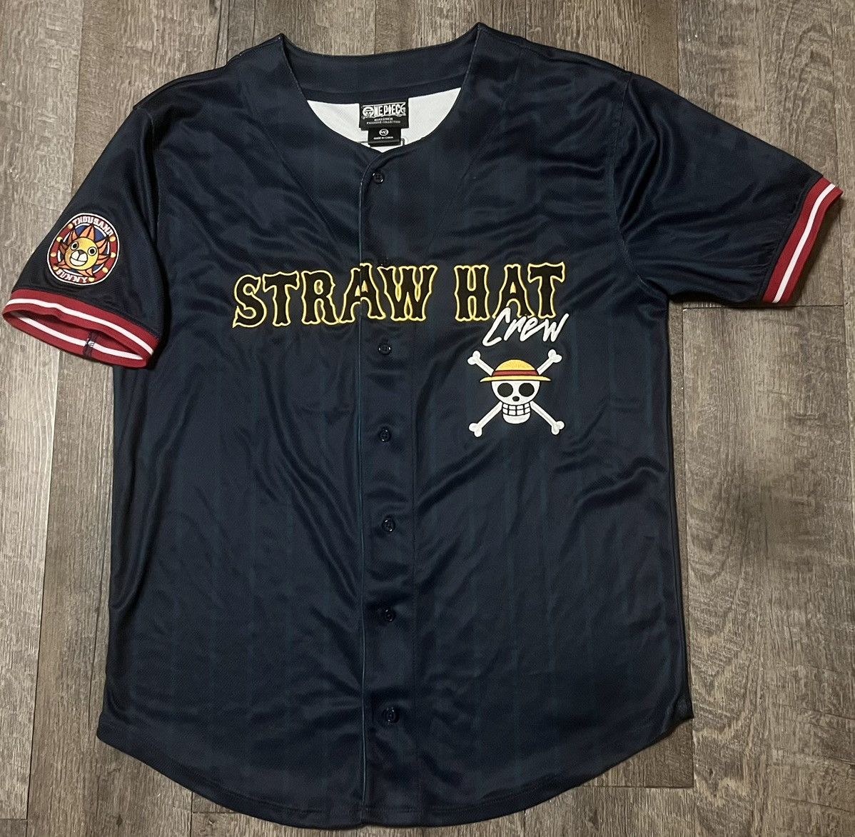 One Piece One Piece Monkey Luffy Straw Hat Crew Baseball Jersey size M Size US M / EU 48-50 / 2 - 1 Thumbnail