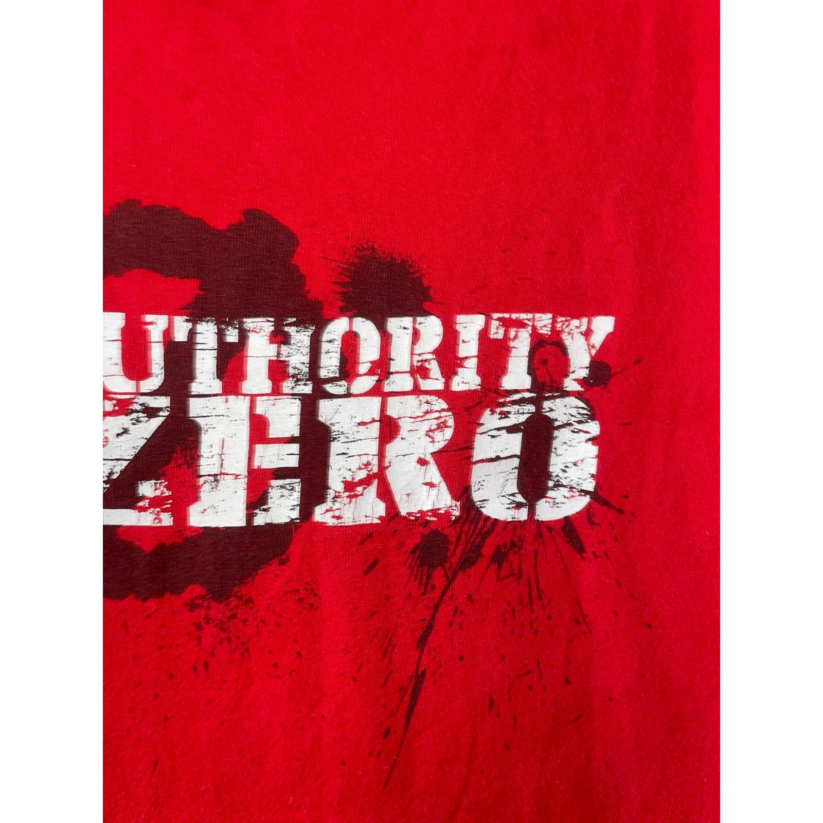 Fruit Of The Loom Vintage Authority Zero Shirt Rock Band Red Skull Tee S Small Size US S / EU 44-46 / 1 - 3 Thumbnail