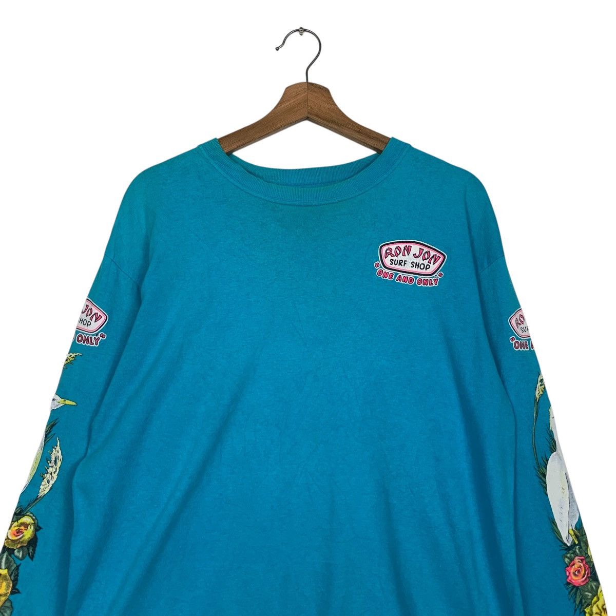 Ron Jon Surf Shop 90’s RON JON SURF SHOP Big Logo Long Sleeve Tees #2847-C128 Size US L / EU 52-54 / 3 - 4 Thumbnail