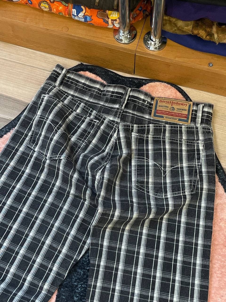 Diesel × Vintage Diesel Industry Vintage Check Denim Pants Size US 32 / EU 48 - 11 Thumbnail