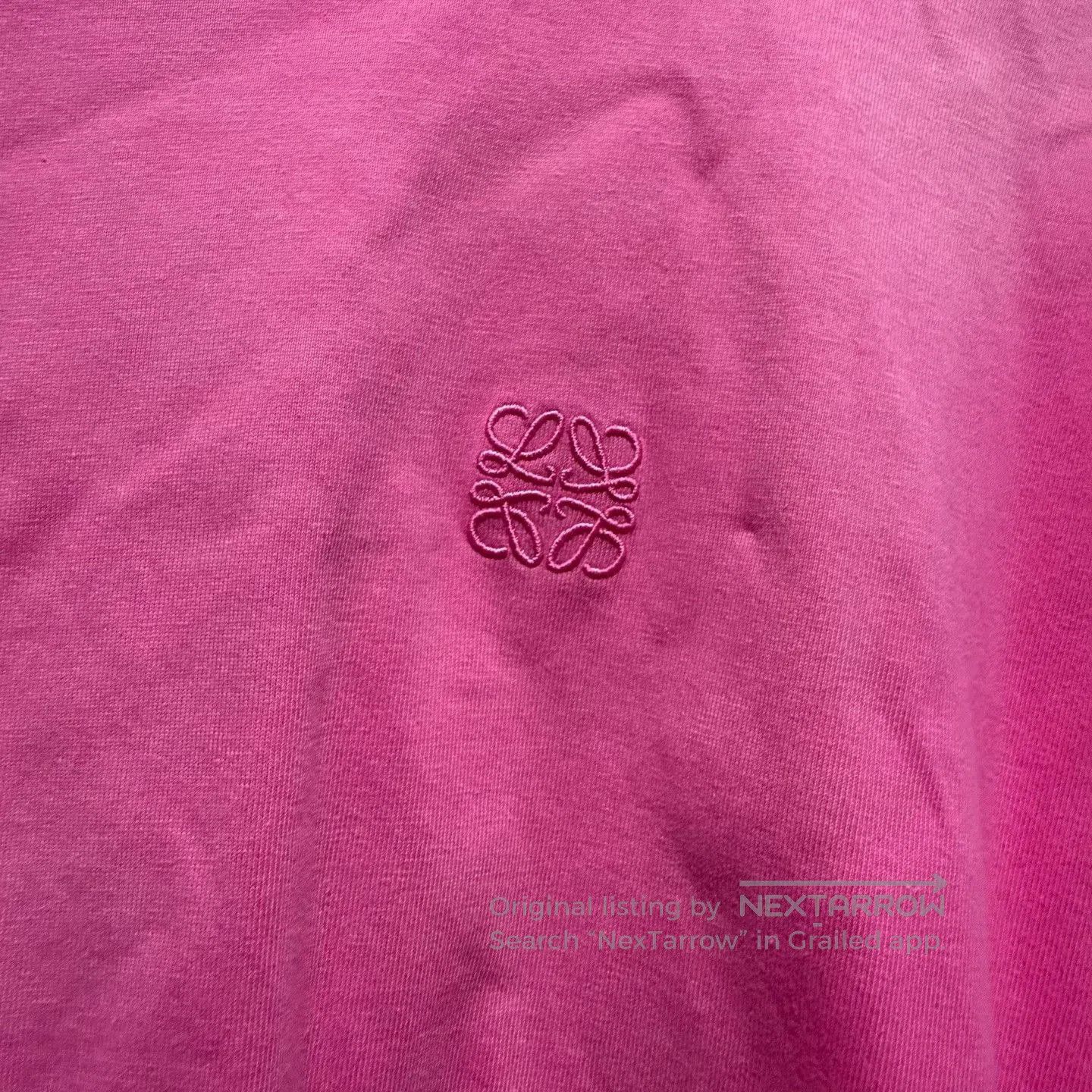 Loewe Loewe Gradient Rose Red Embroidered Logo Tee. Size M / US 6-8 / IT 42-44 - 4 Thumbnail