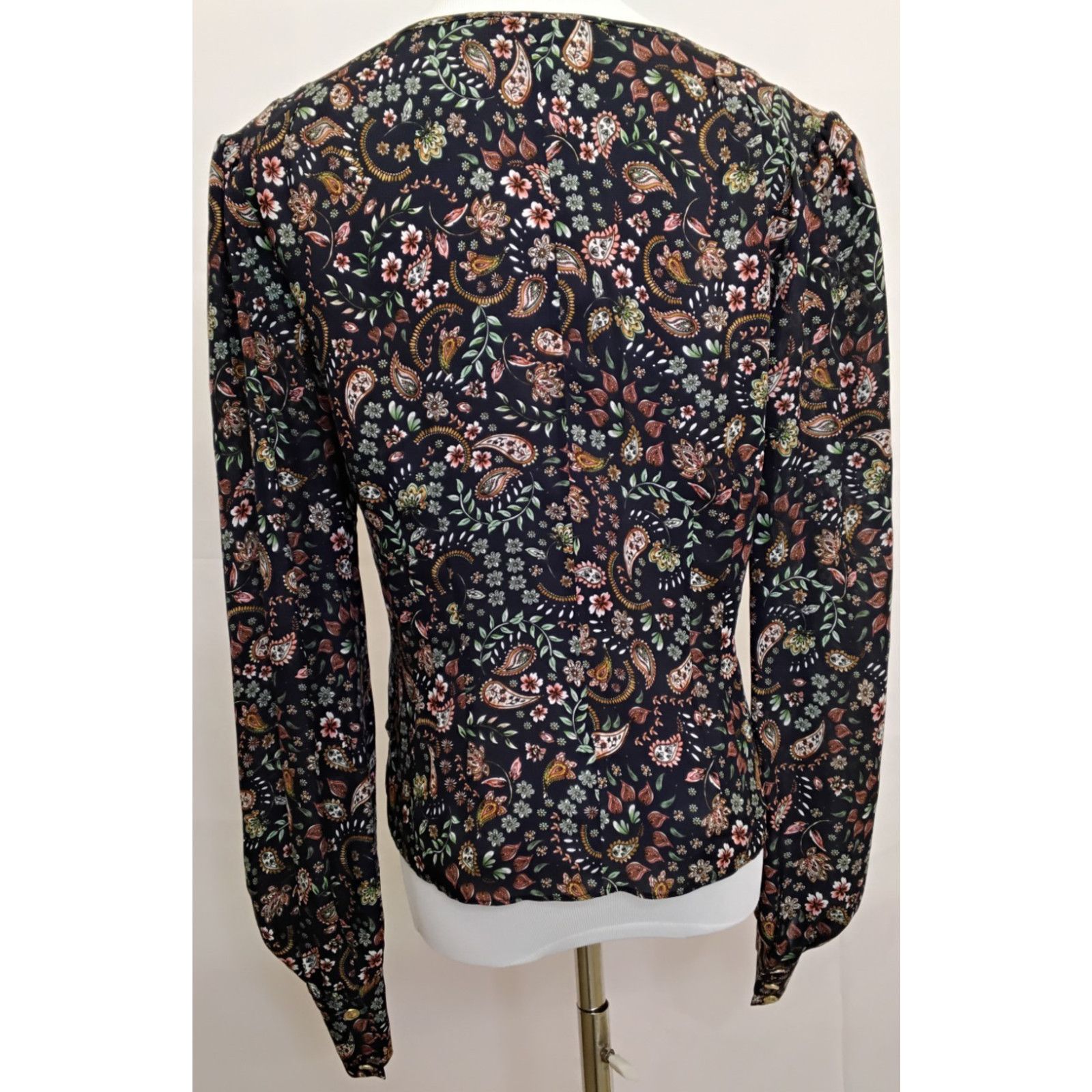 NICHOLAS Nicholas Blouse Women's M Long Sleeve Paisley Pattern Size M / US 6-8 / IT 42-44 - 3 Thumbnail